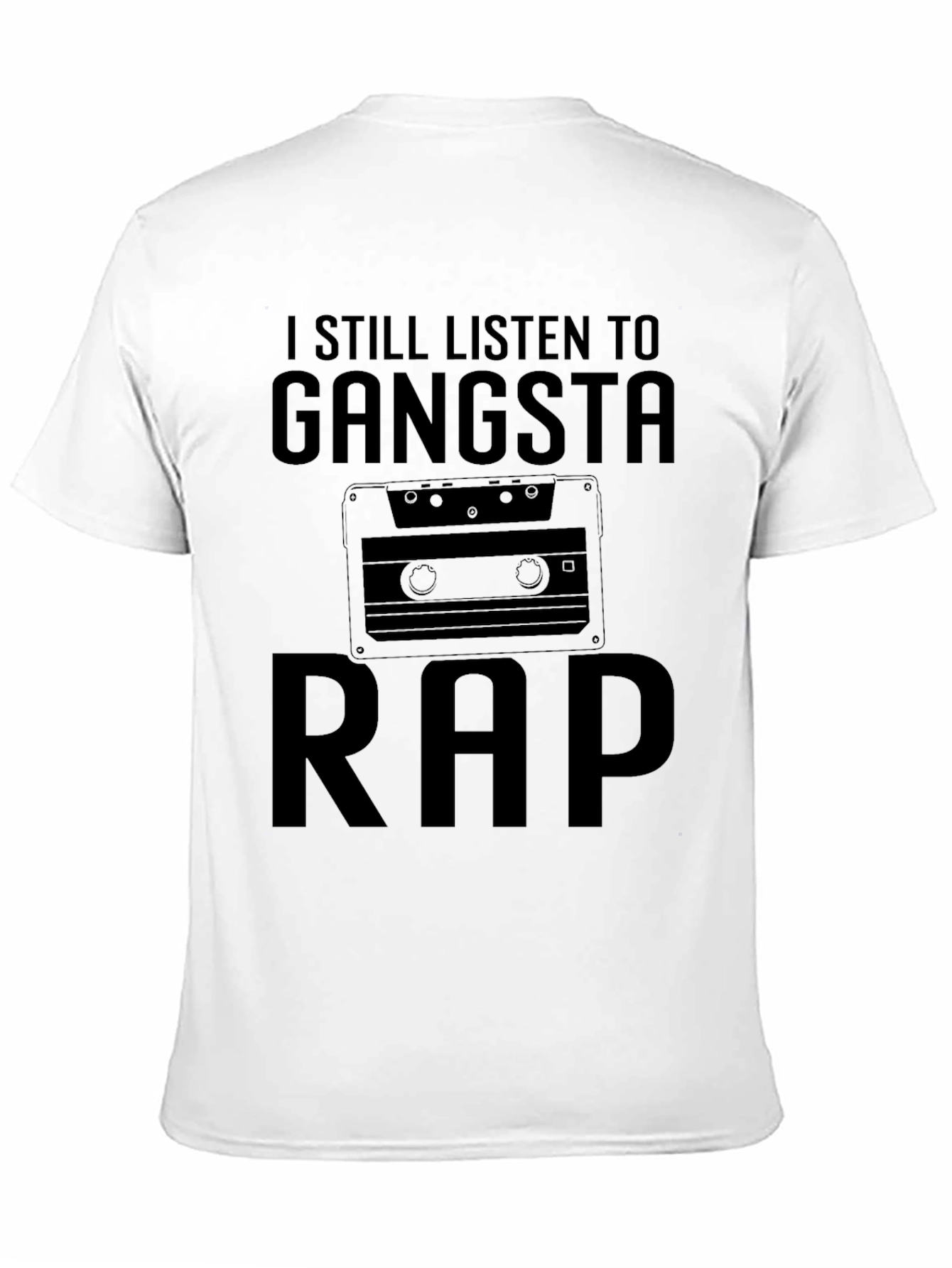 Gangsta Rap Cassette T-Shirt - Retro Music Tee