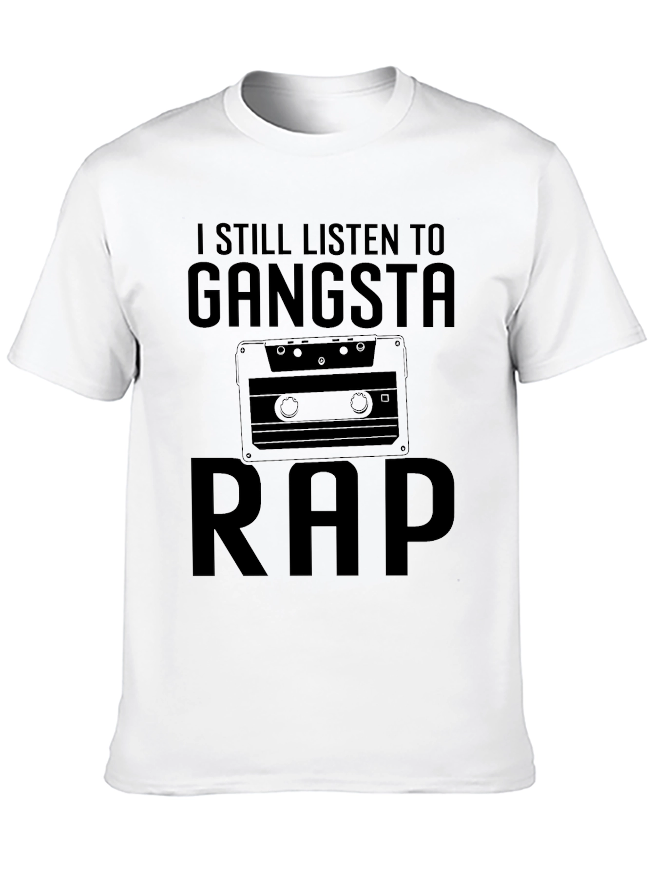 Gangsta Rap Cassette T-Shirt - Retro Music Tee