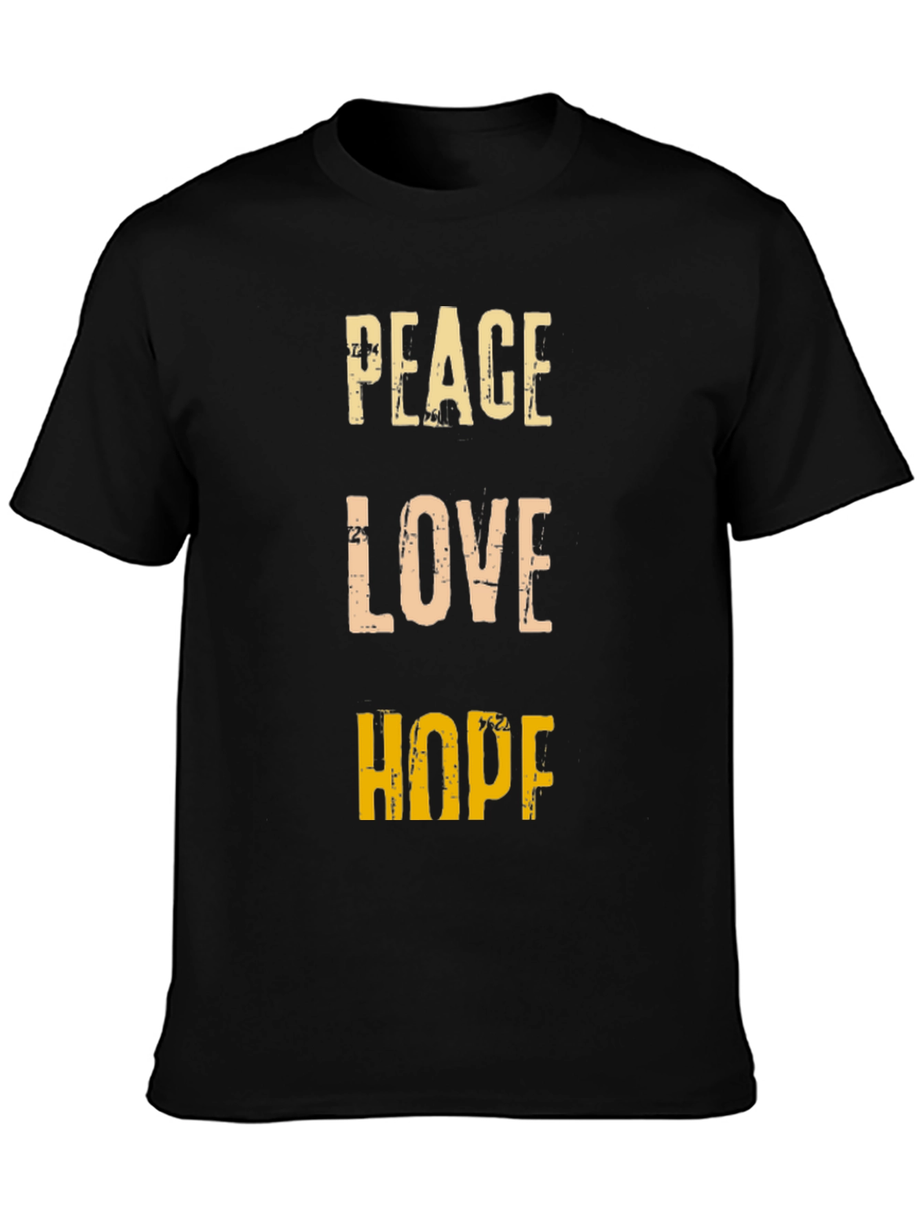 Peace Love Hope Graphic Tee - Positive Vibes T-Shirt