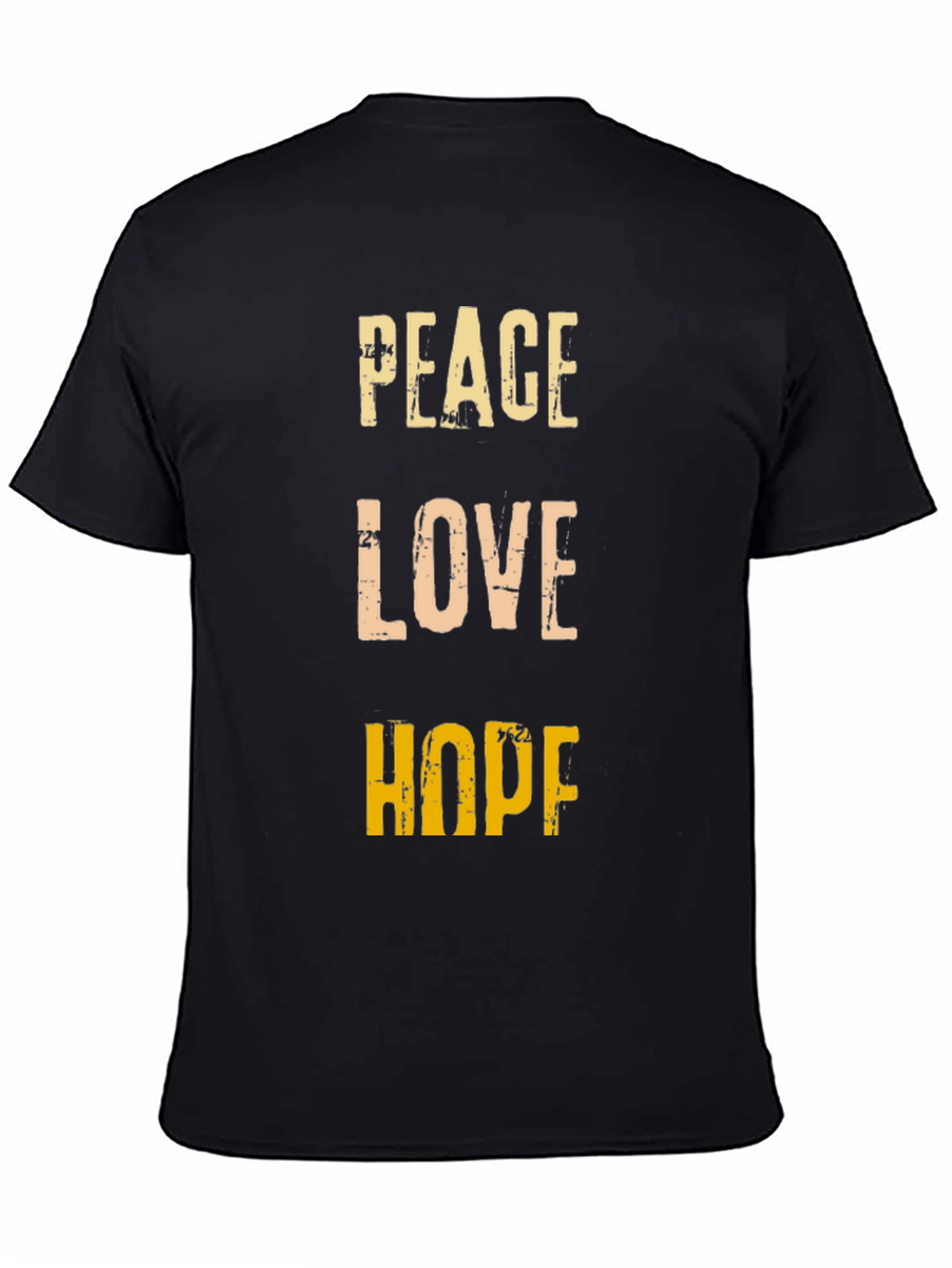 Peace Love Hope Graphic Tee - Positive Vibes T-Shirt