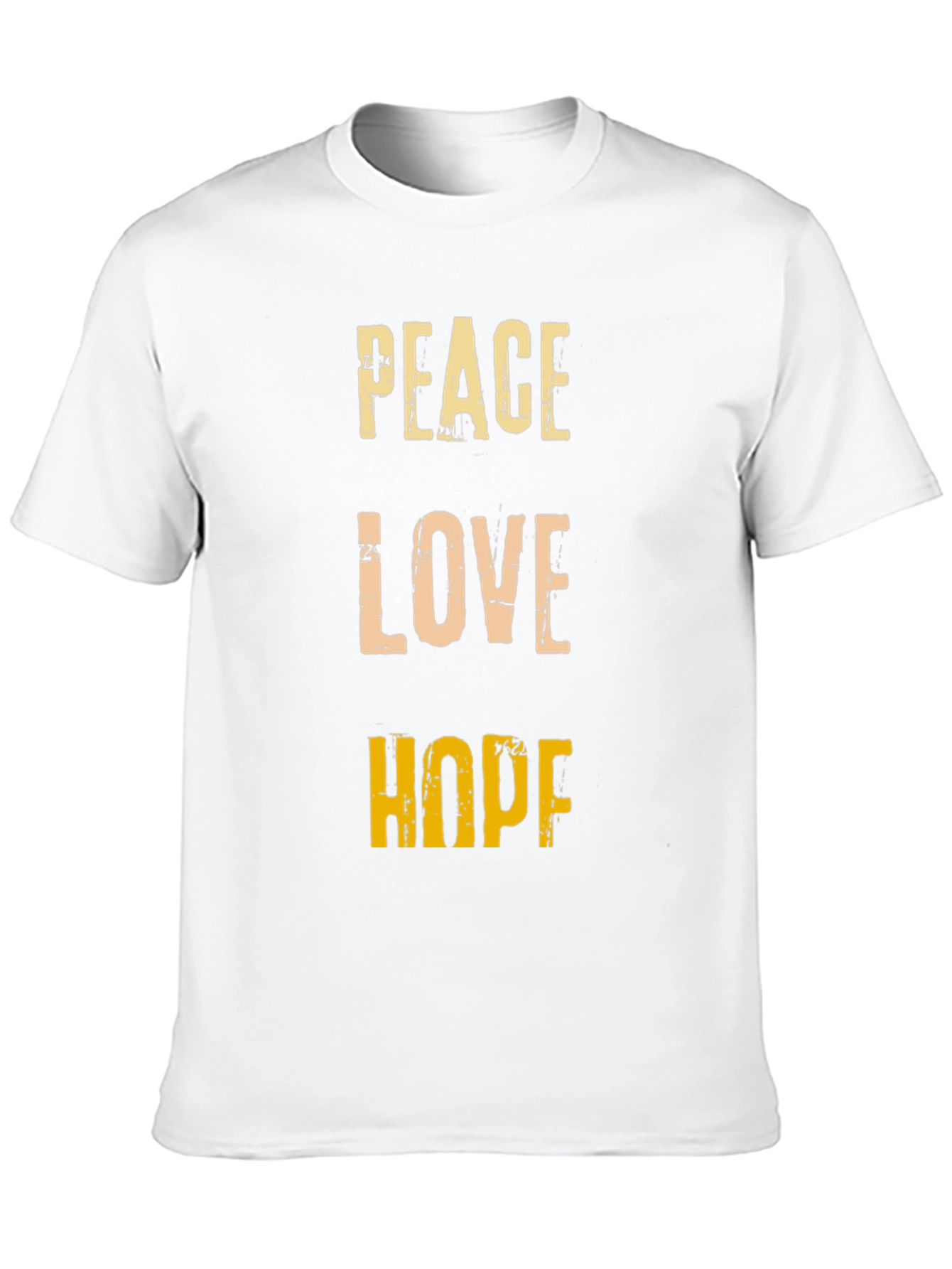 Peace Love Hope Graphic Tee - Positive Vibes T-Shirt