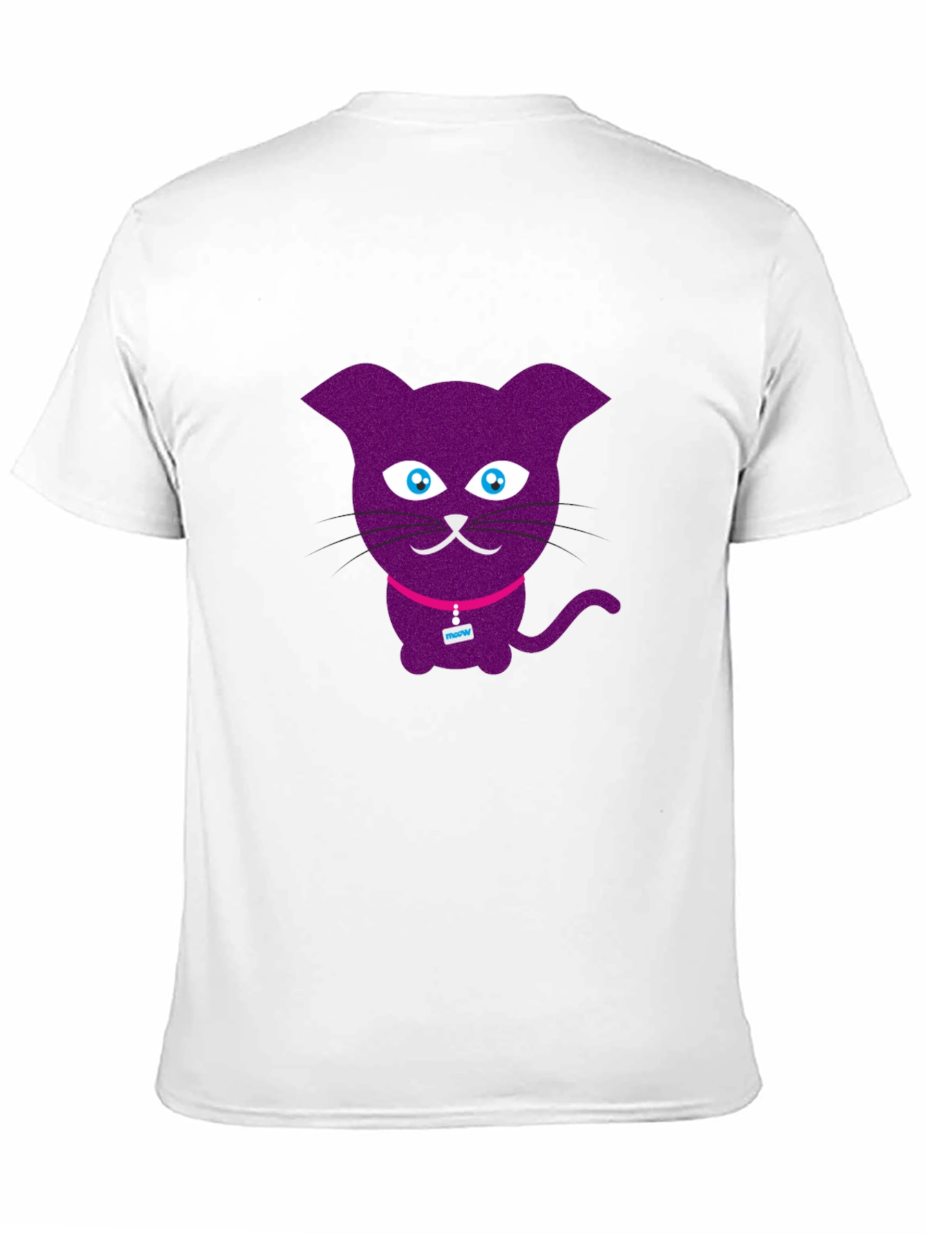 Purple Cat Graphic T-Shirt - Fun Casual Wear