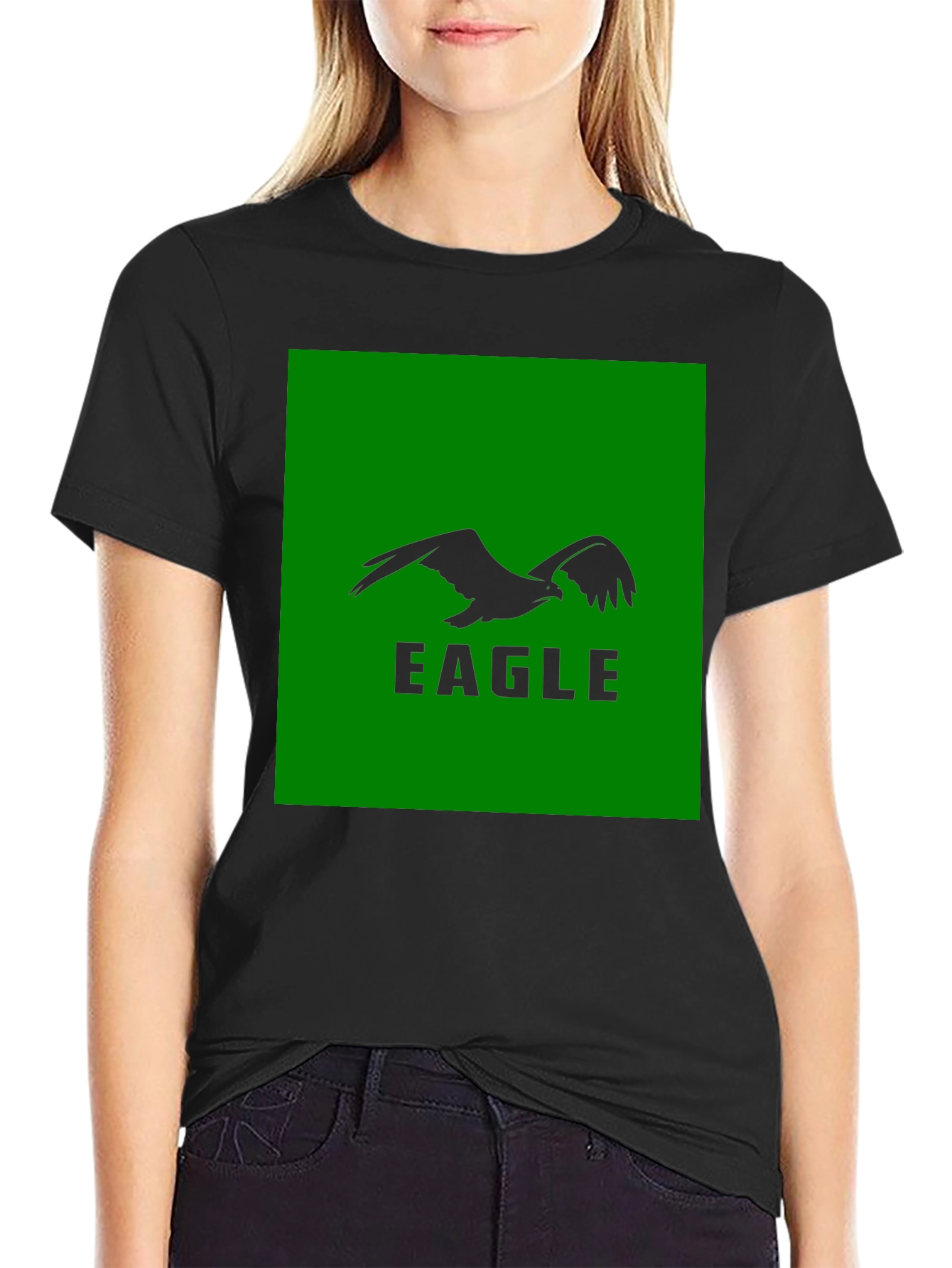 Eagle Graphic Tee - Bold Black T-Shirt