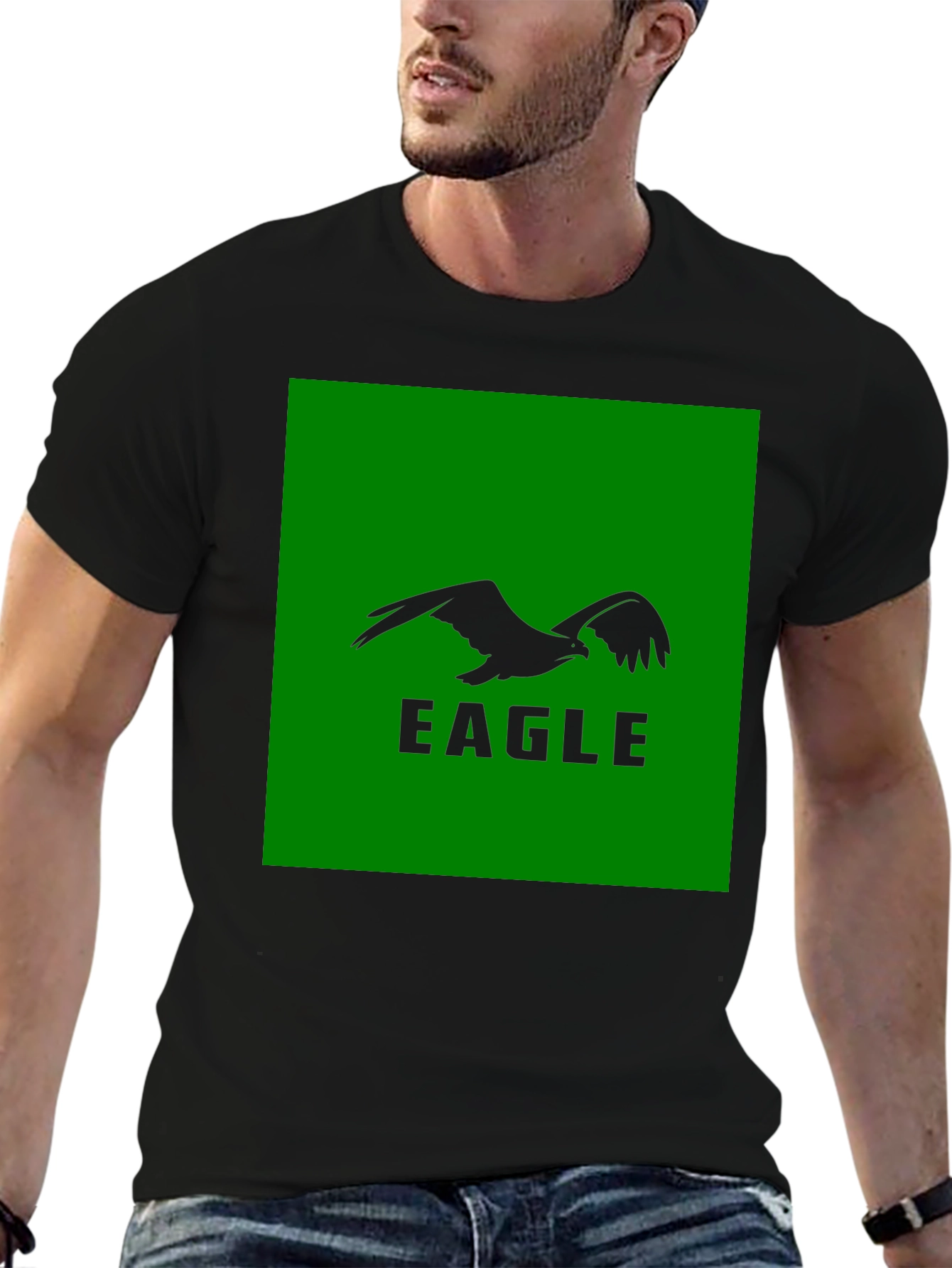 Eagle Graphic Tee - Bold Black T-Shirt