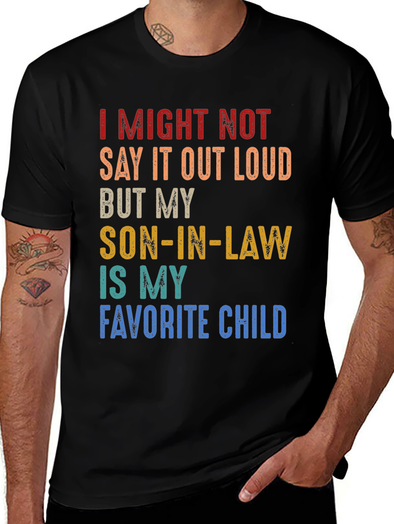 Son-In-Law Favorite Child Graphic T-Shirt