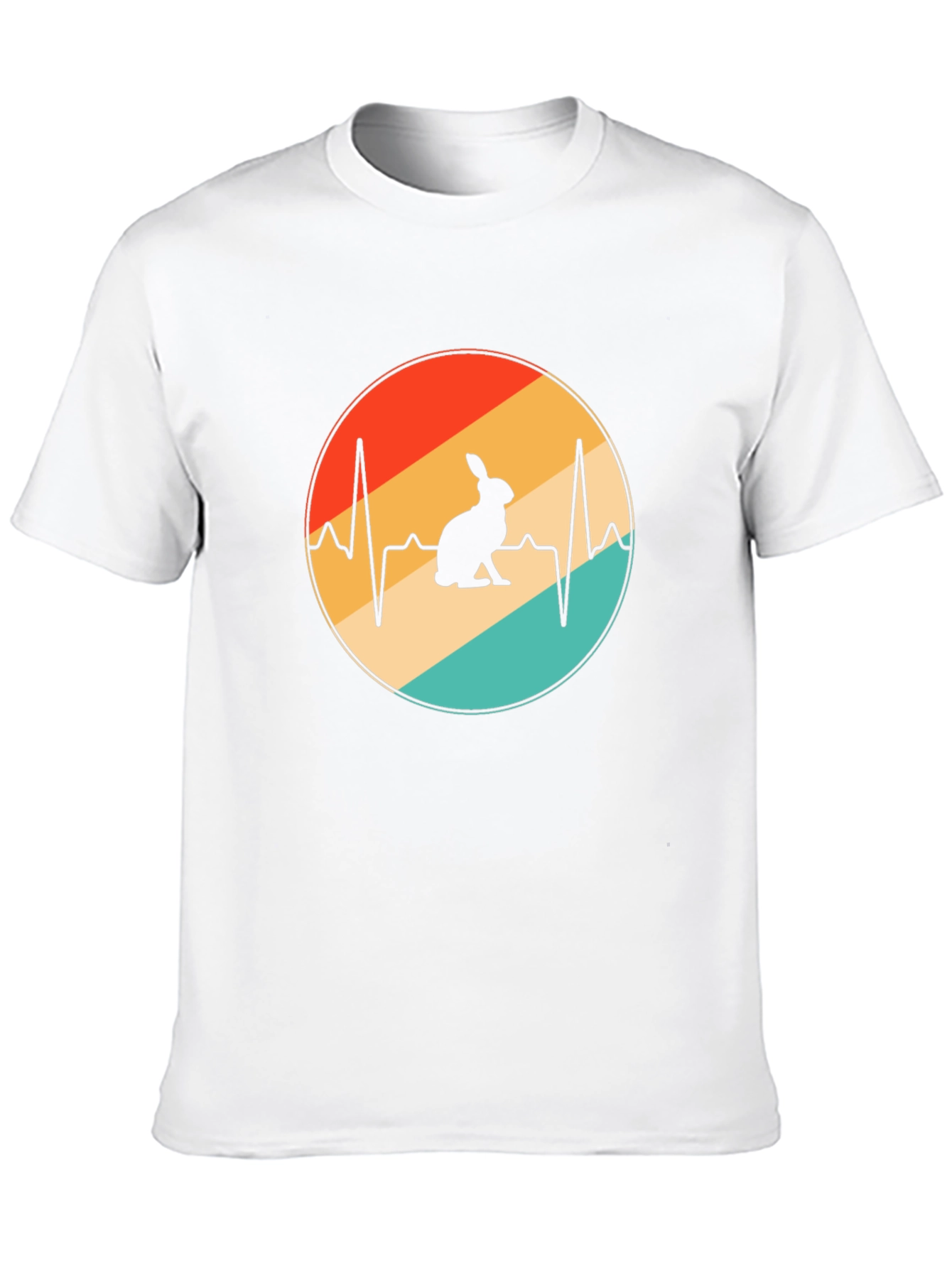 Retro Rabbit Heartbeat T-Shirt