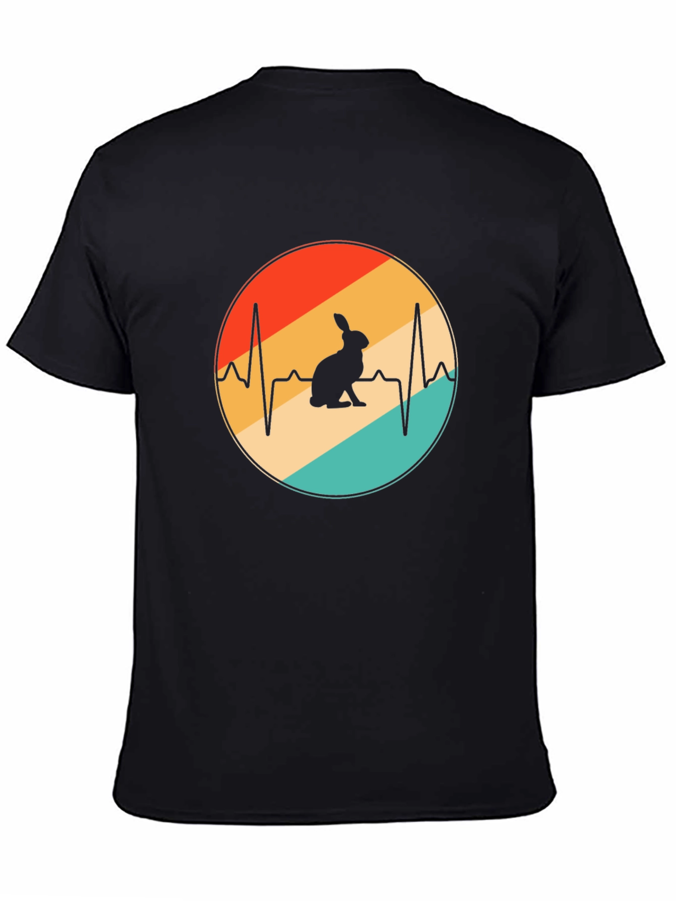 Retro Rabbit Heartbeat T-Shirt
