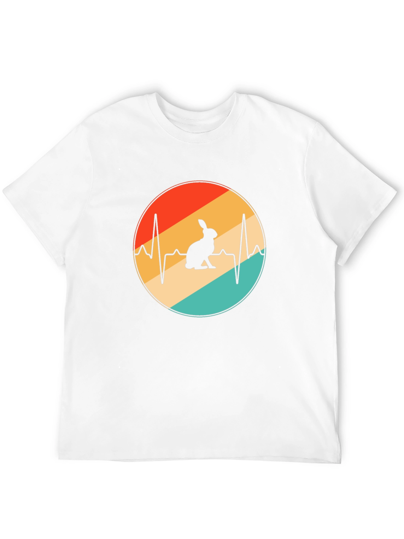 Retro Rabbit Heartbeat T-Shirt