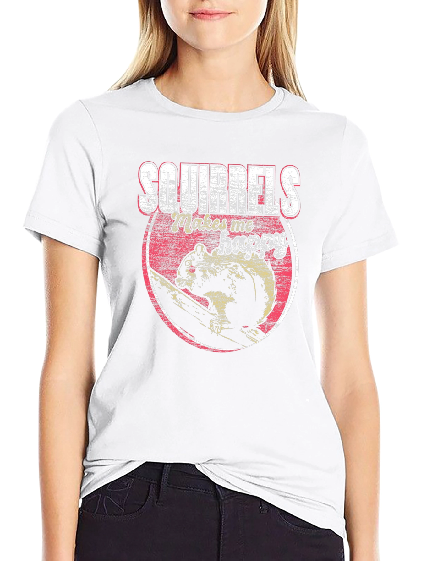 Squirrels Make Me Happy Graphic Tee