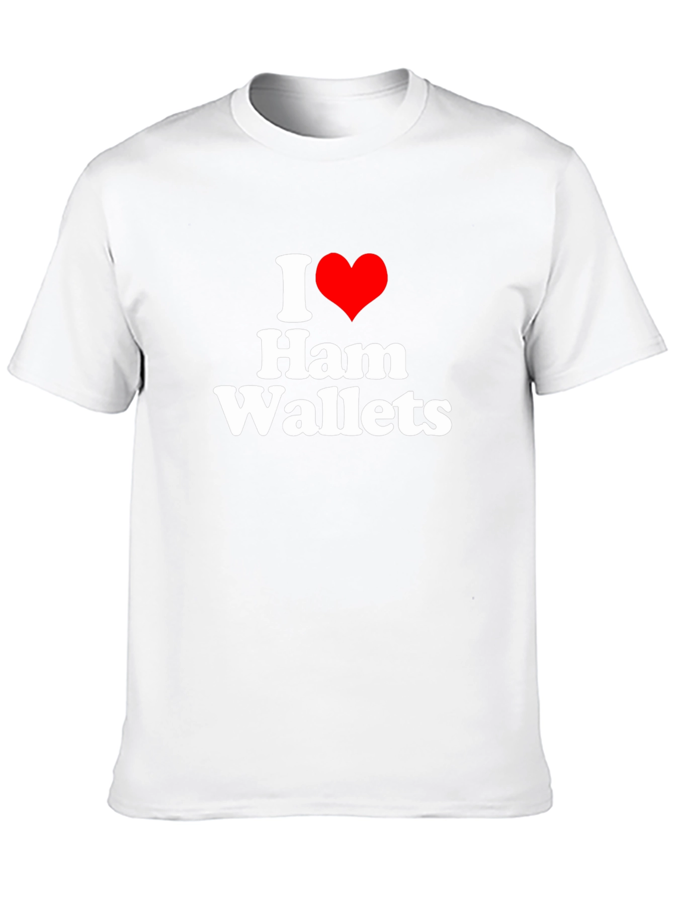 I Heart Ham Wallets Funny Graphic Tee