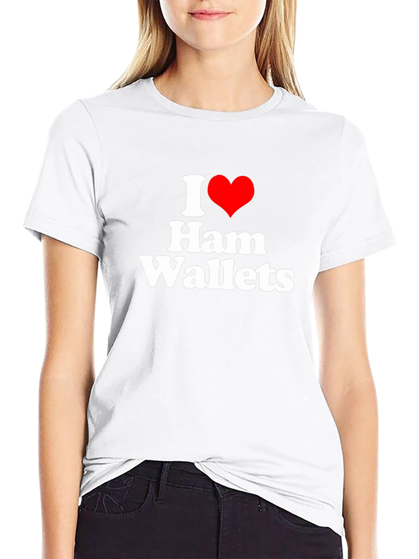 I Heart Ham Wallets Funny Graphic Tee