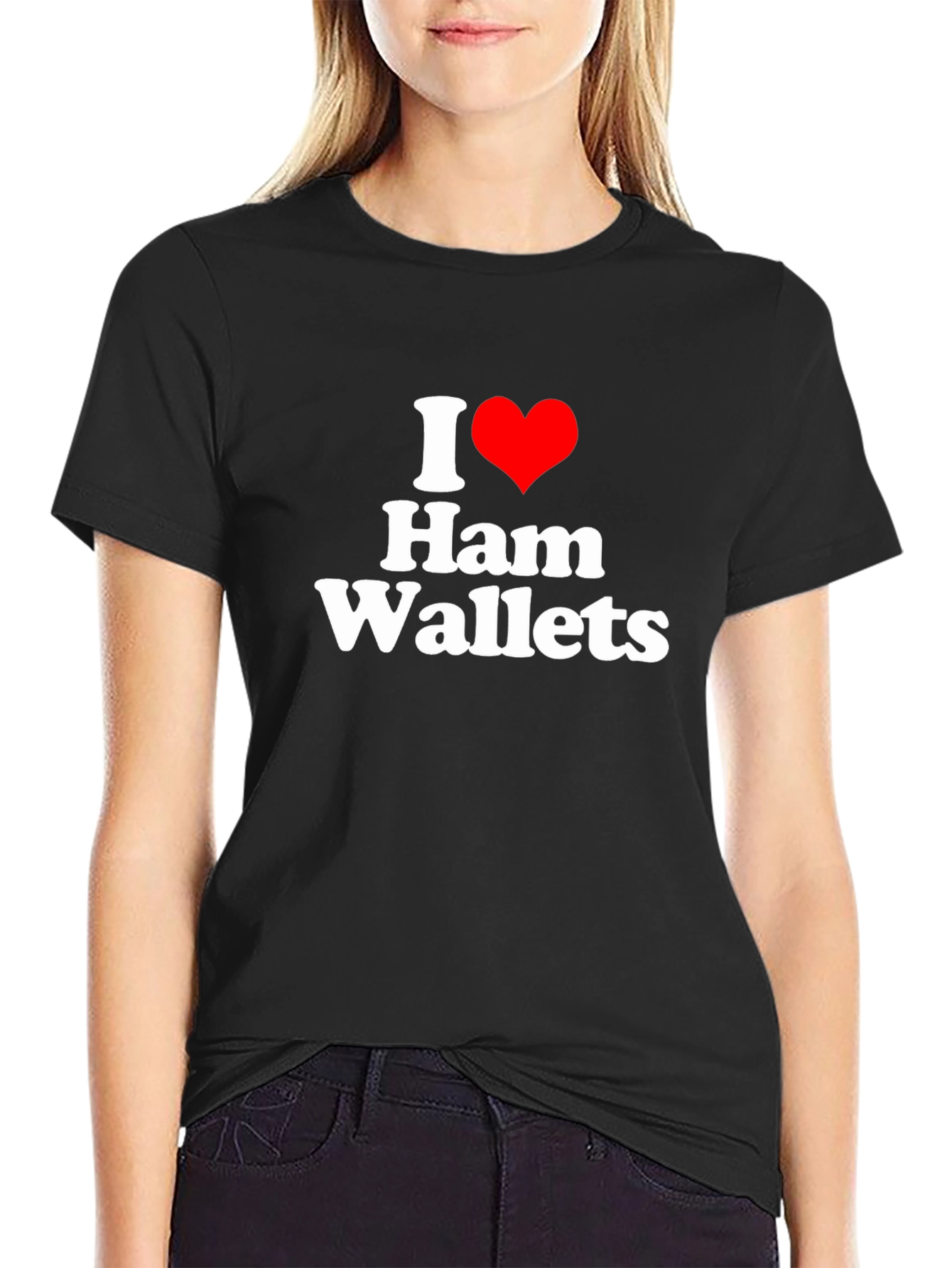 I Heart Ham Wallets Funny Graphic Tee