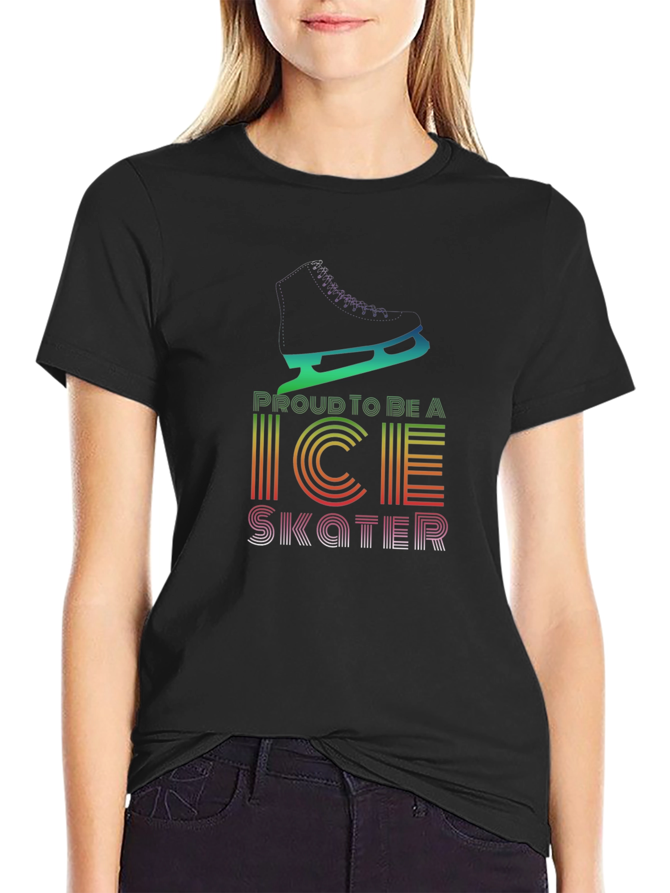 Proud Ice Skater Graphic Tee