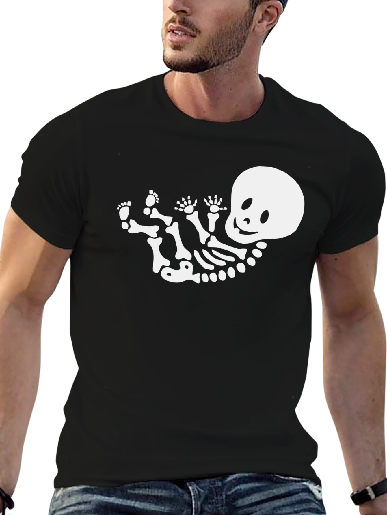 Skeleton Baby Tee - Halloween Fun