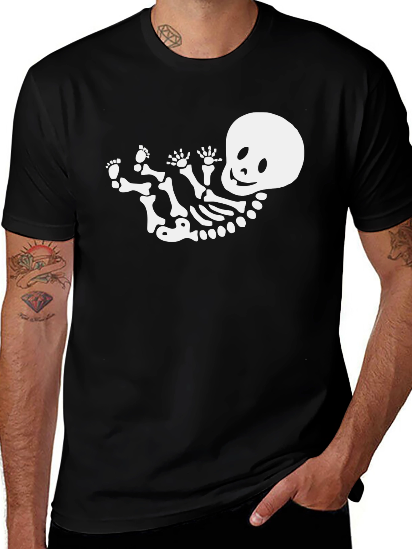 Skeleton Baby Tee - Halloween Fun