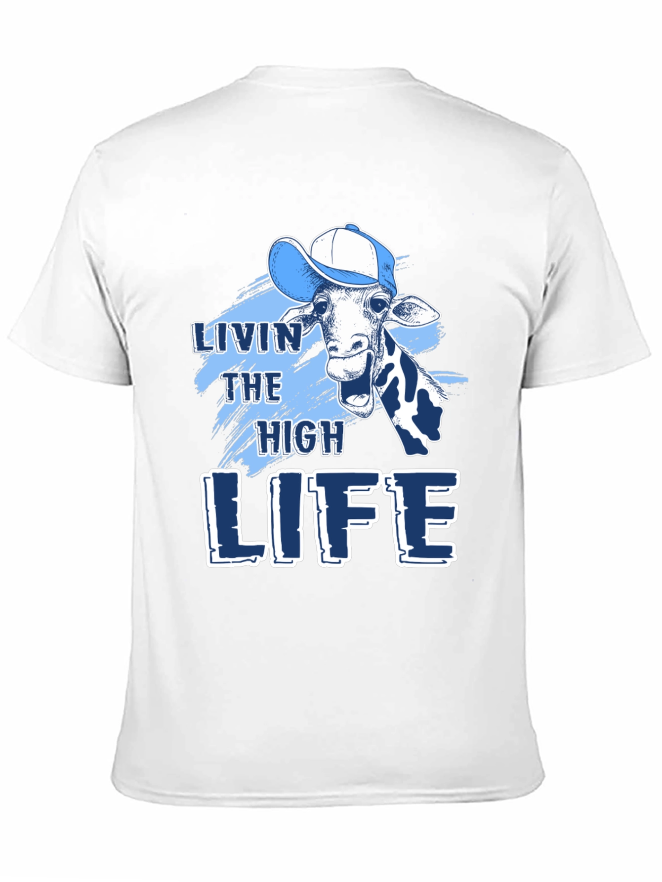 Livin the High Life Giraffe Graphic Tee