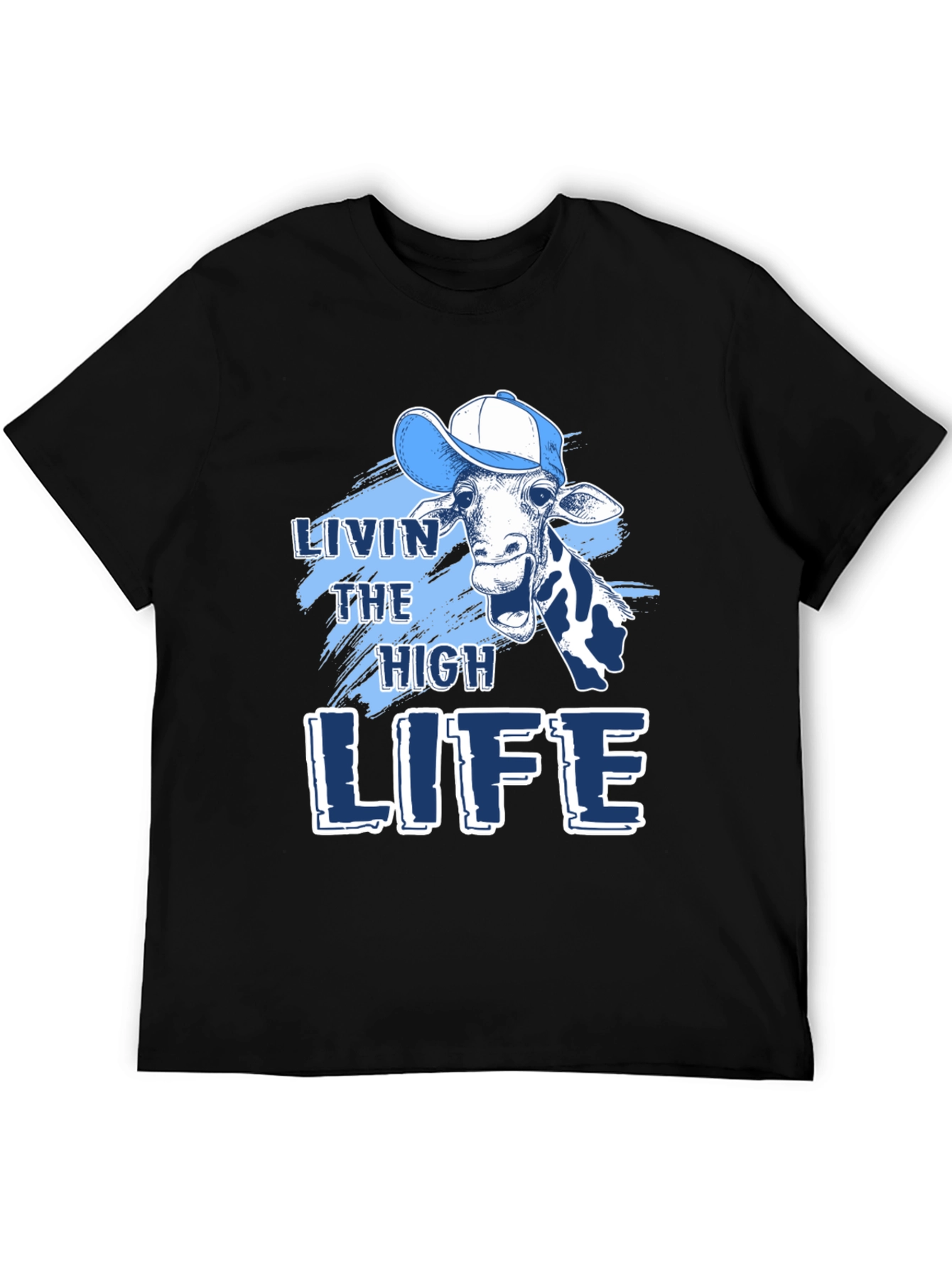 Livin the High Life Giraffe Graphic Tee