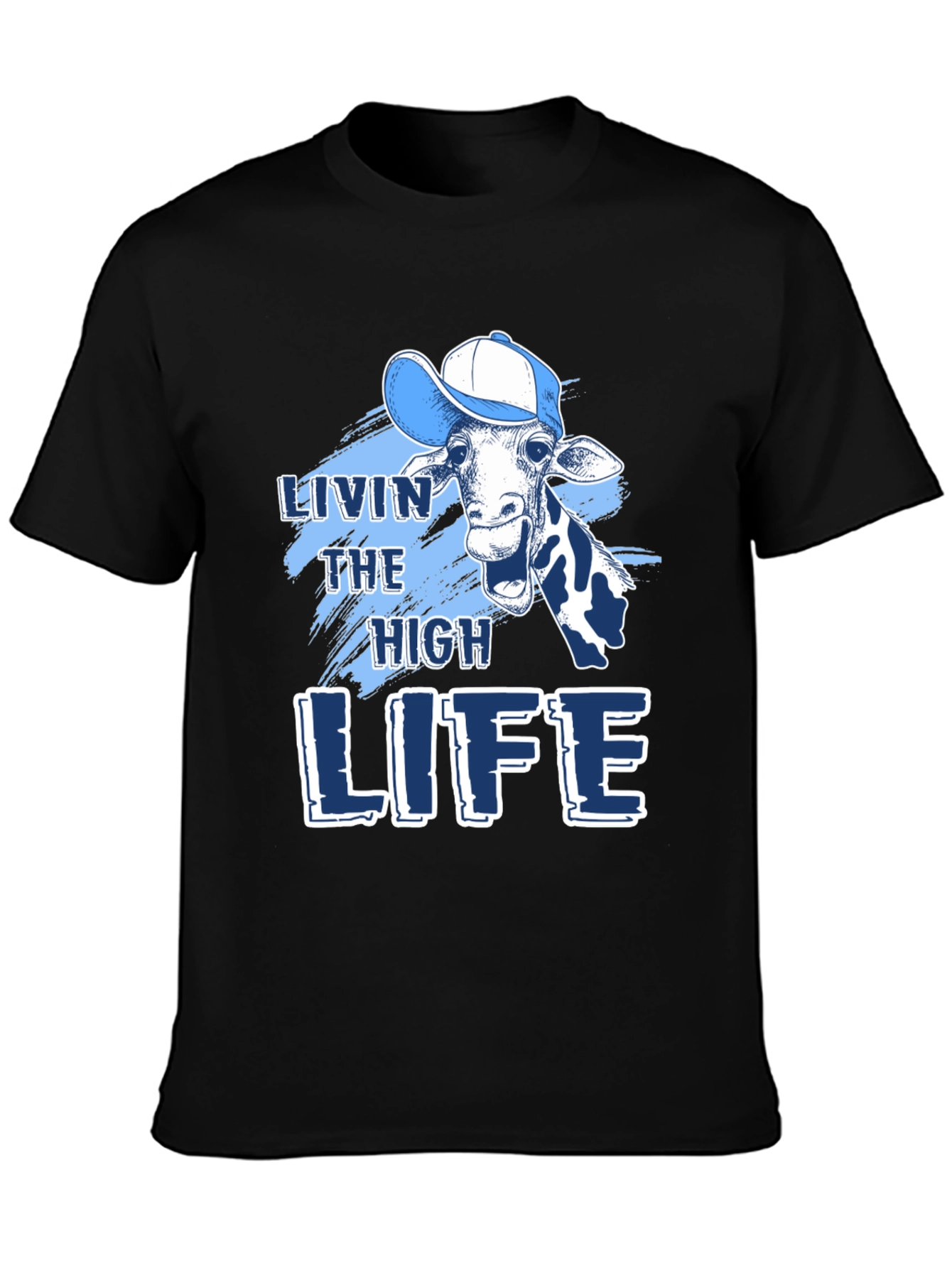 Livin the High Life Giraffe Graphic Tee