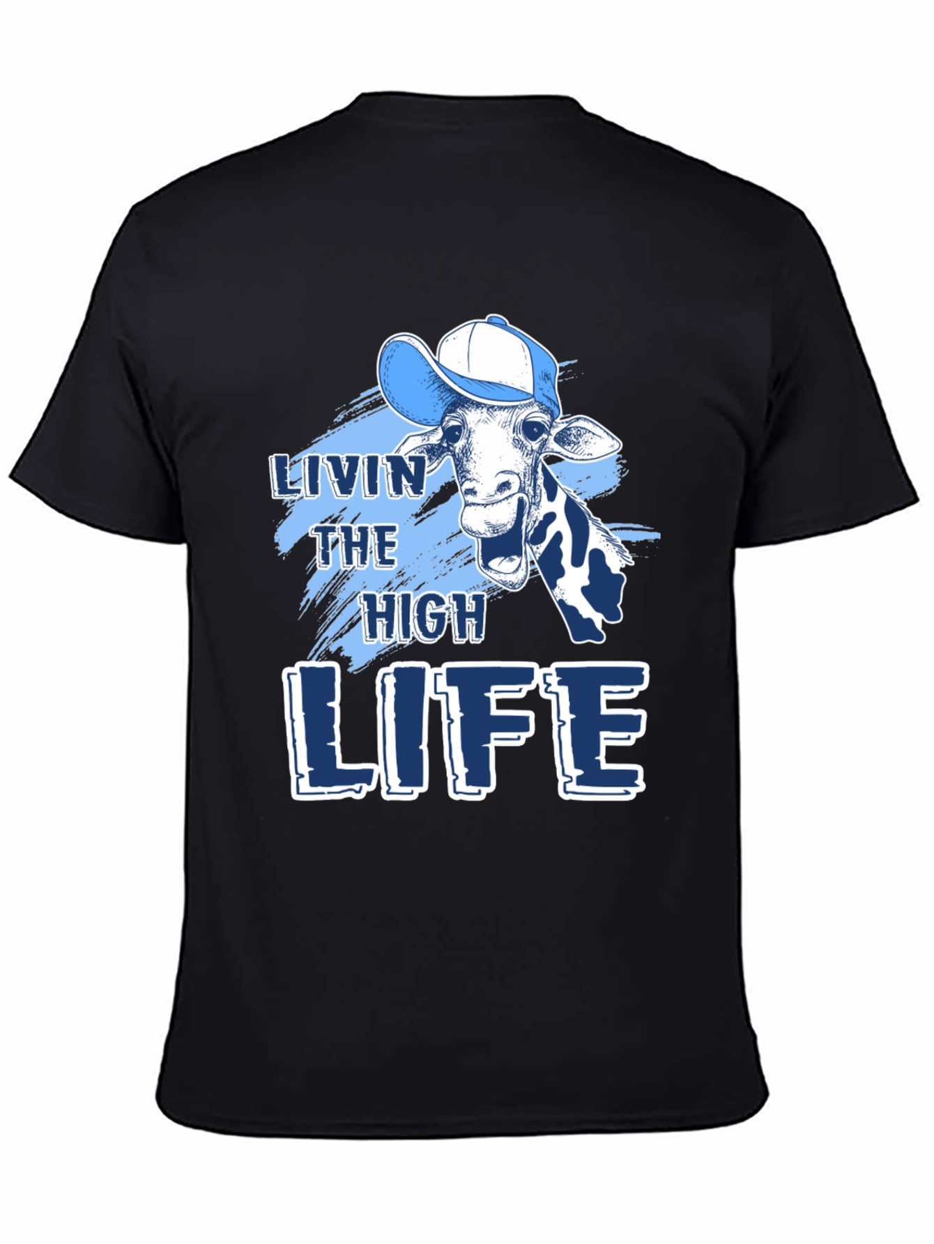 Livin the High Life Giraffe Graphic Tee