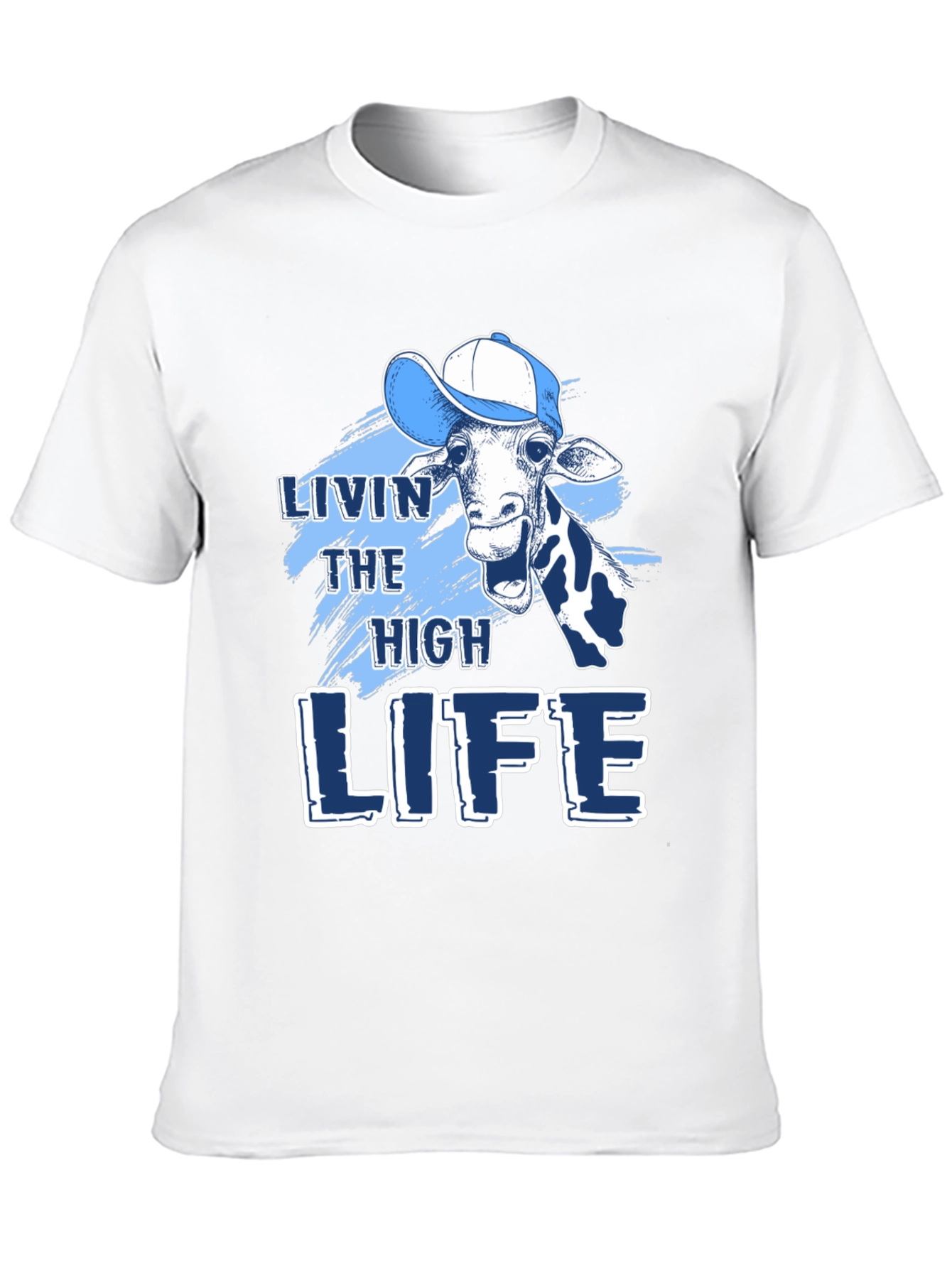 Livin the High Life Giraffe Graphic Tee