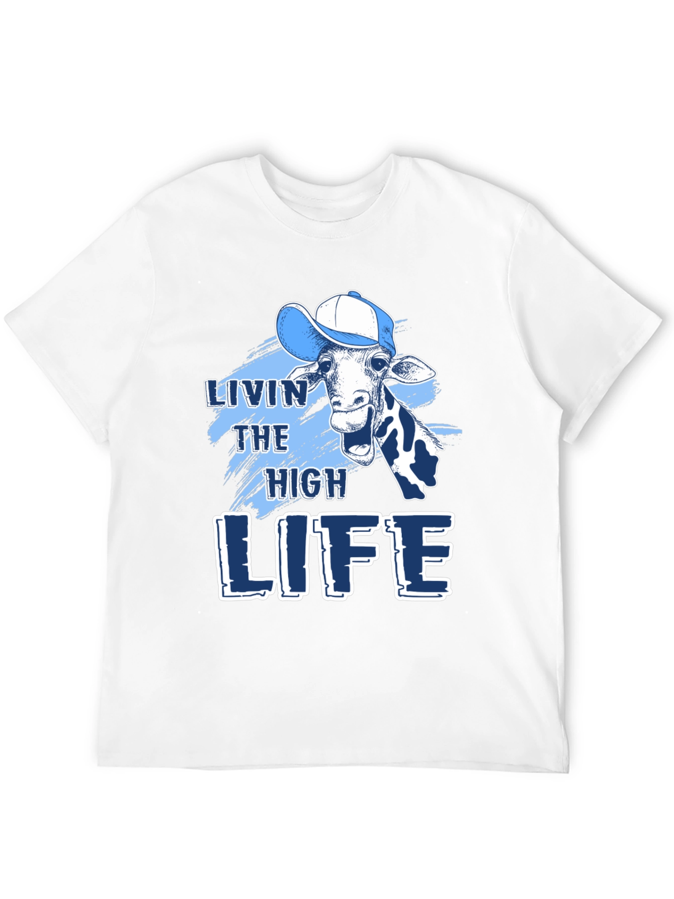 Livin the High Life Giraffe Graphic Tee