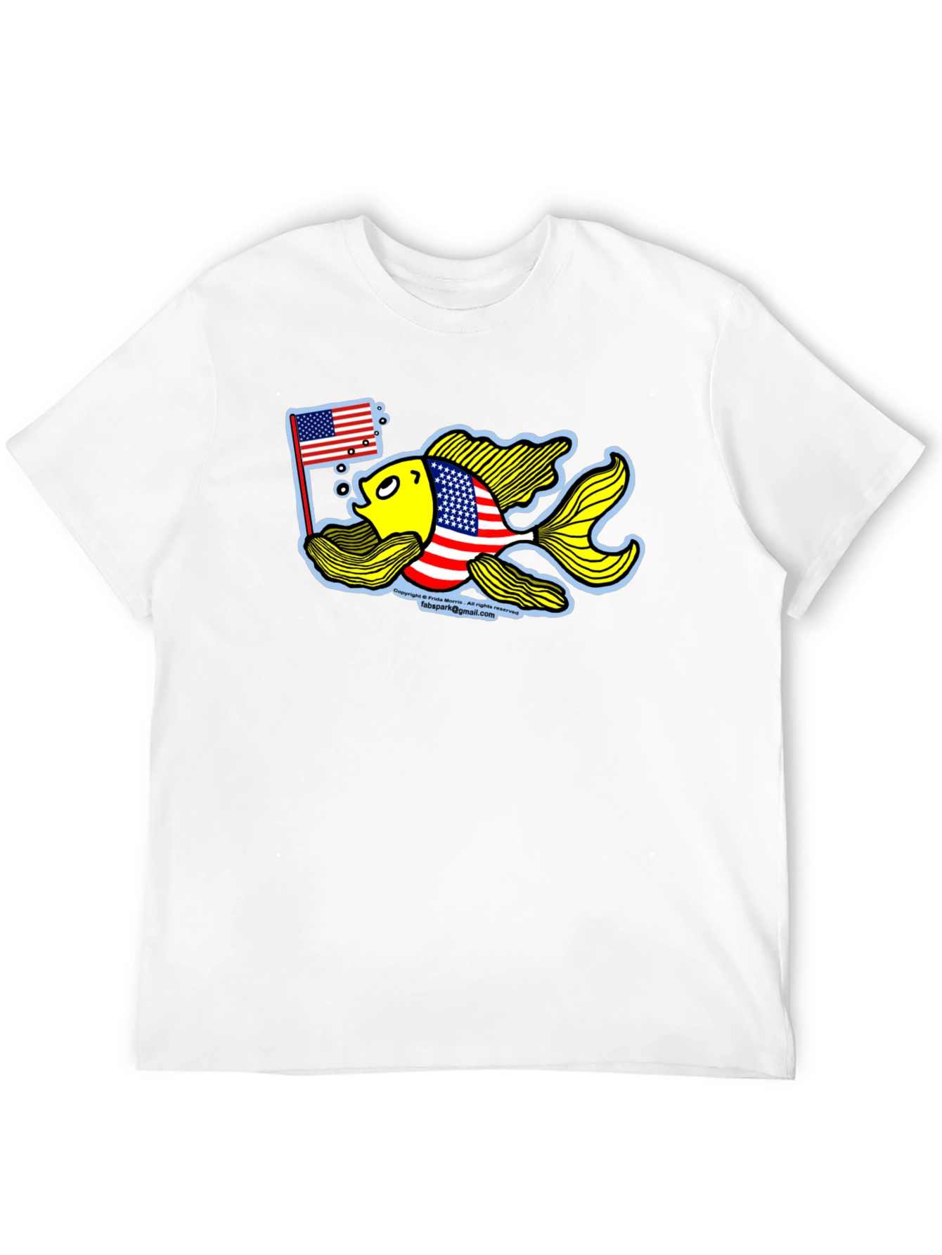 Patriotic Goldfish Graphic Tee