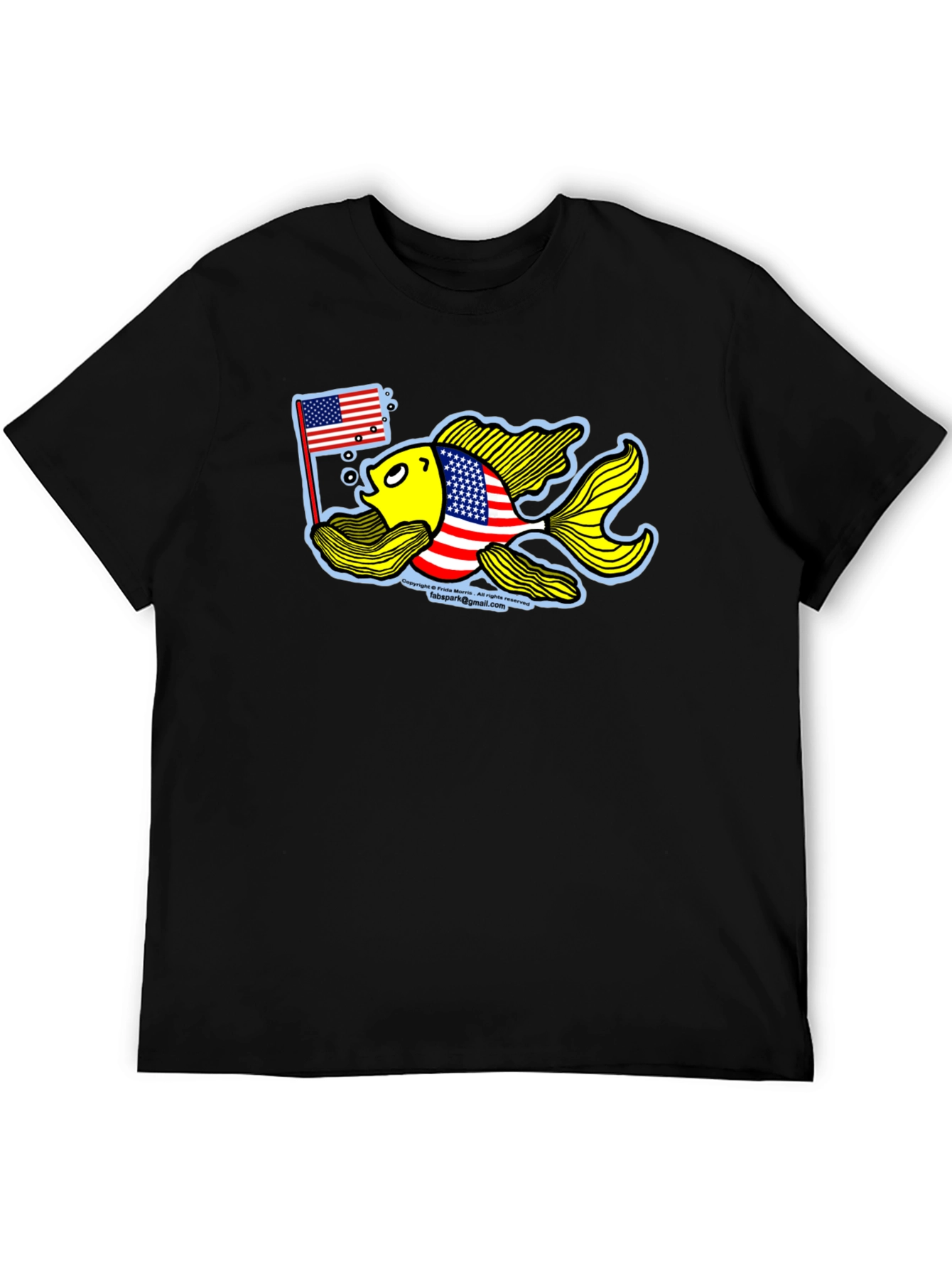 Patriotic Goldfish Graphic Tee