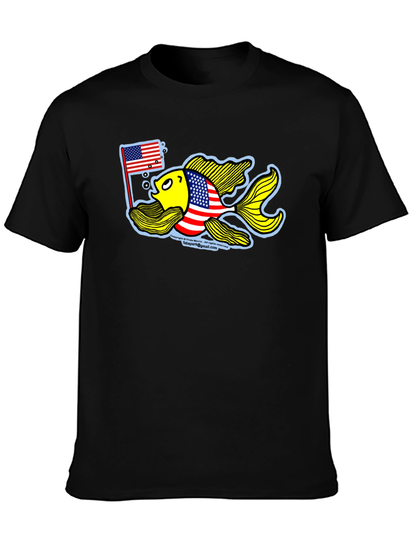 Patriotic Goldfish Graphic Tee