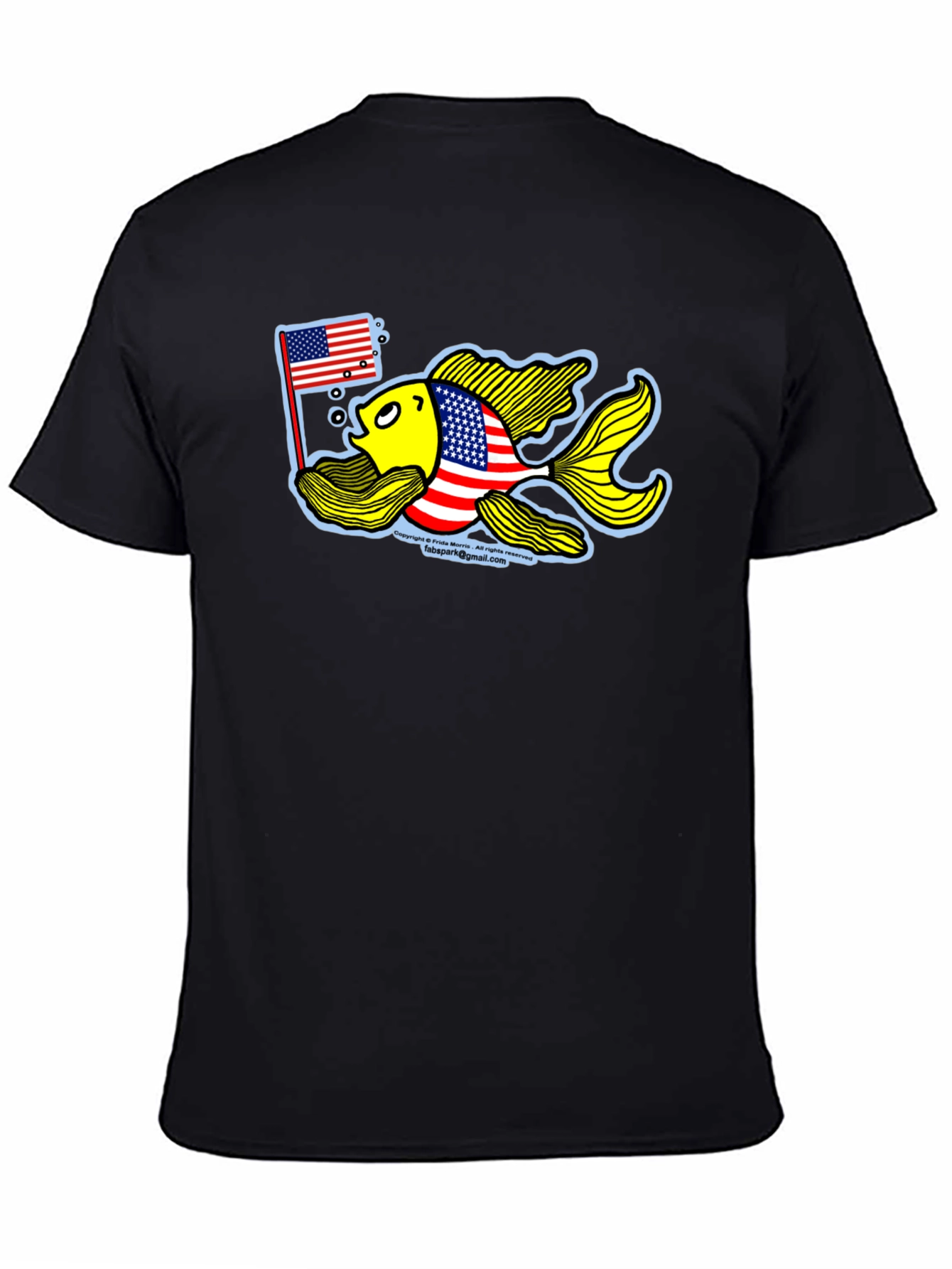 Patriotic Goldfish Graphic Tee