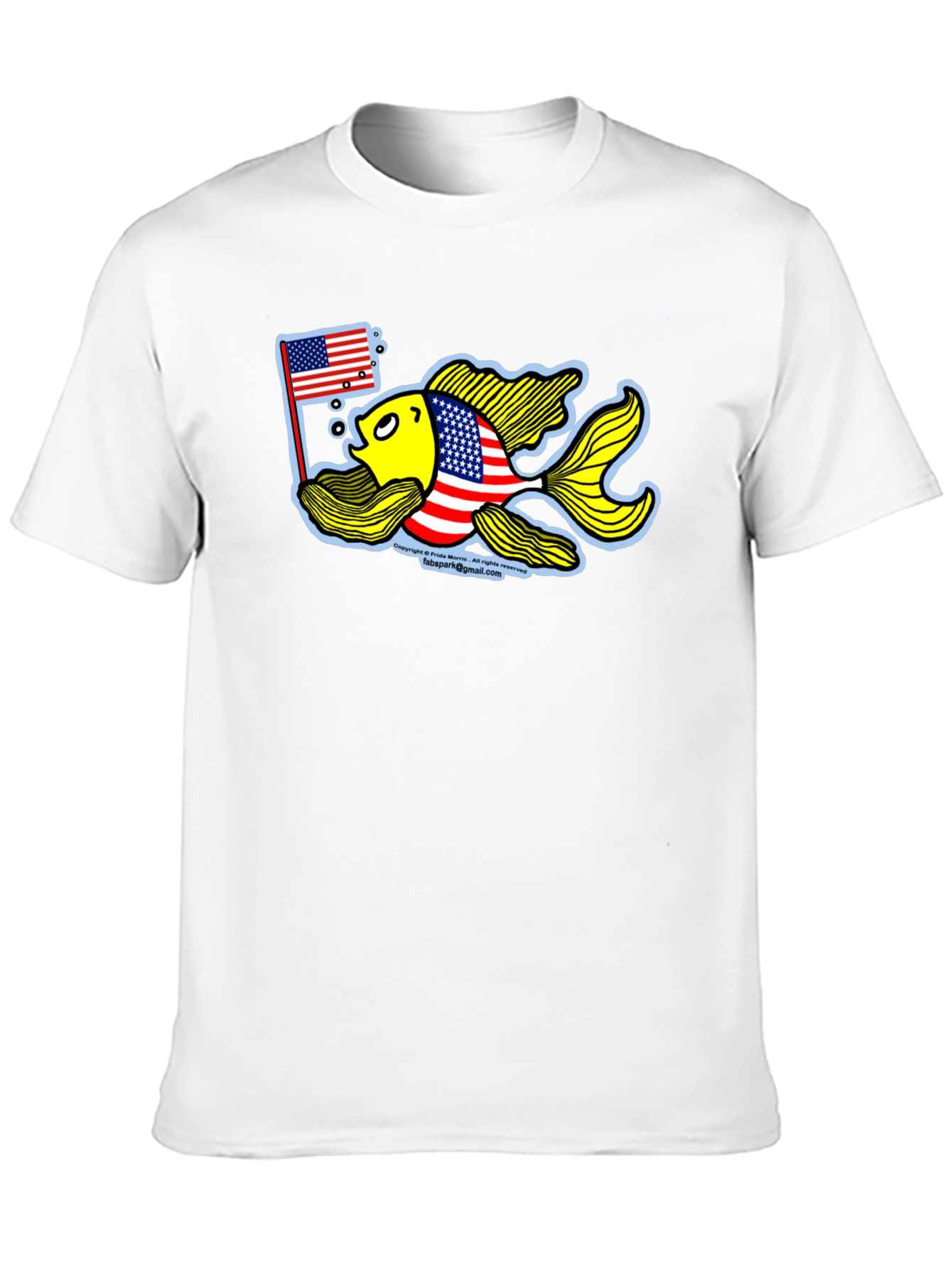 Patriotic Goldfish Graphic Tee