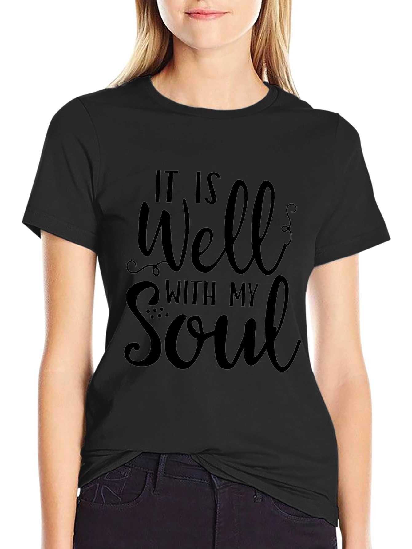 Well With My Soul Black Graphic Tee