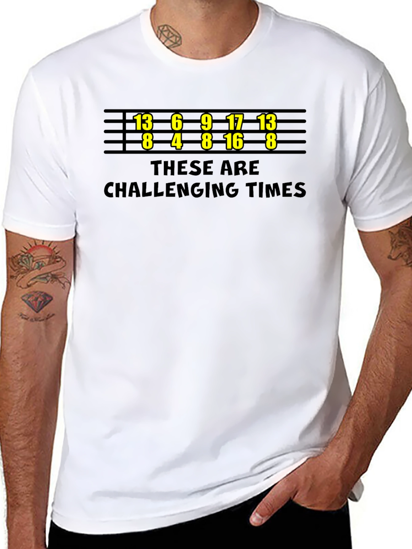 Challenging Times T-Shirt - Funny Bowling Numbers