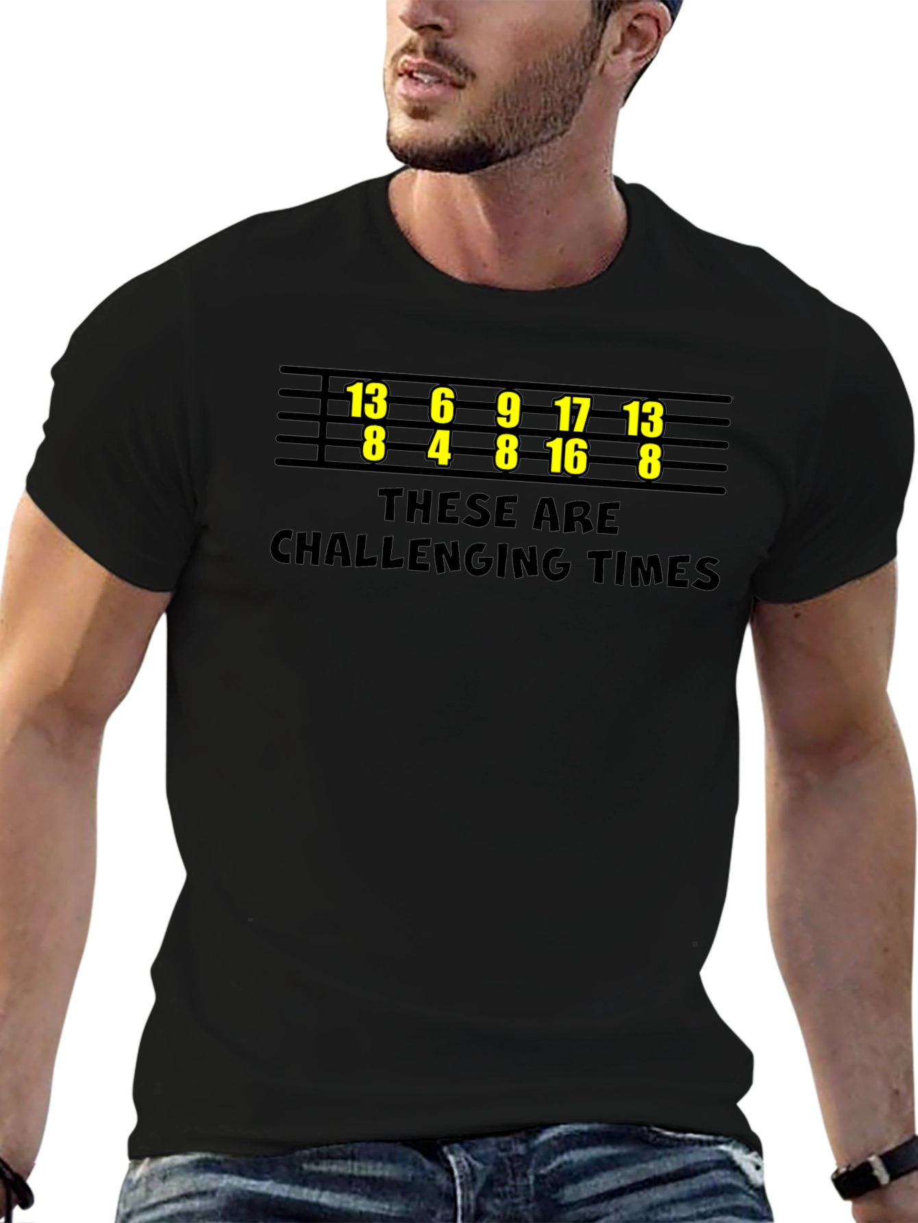 Challenging Times T-Shirt - Funny Bowling Numbers