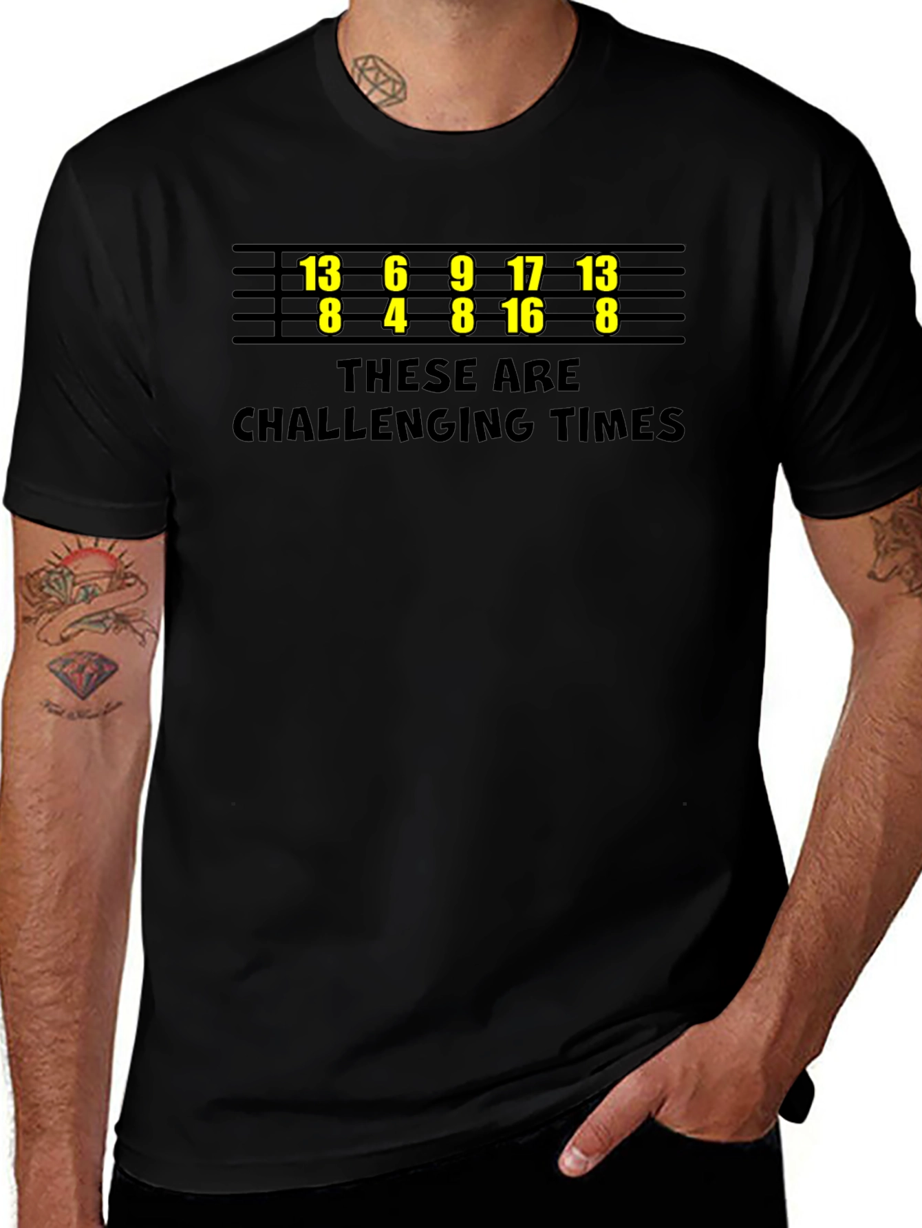 Challenging Times T-Shirt - Funny Bowling Numbers