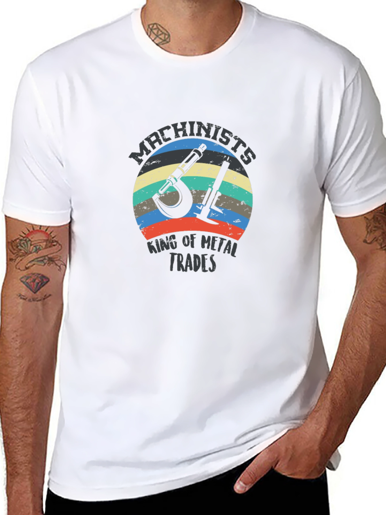 Machinists King of Metal Trades Black T-Shirt