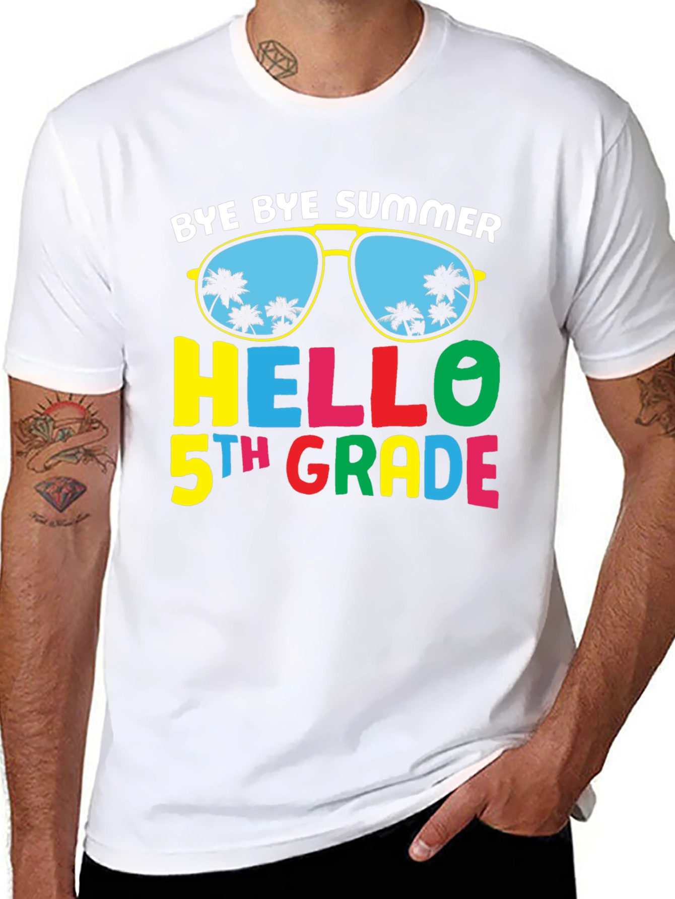 Bye Bye Summer Hello 5th Grade T-Shirt