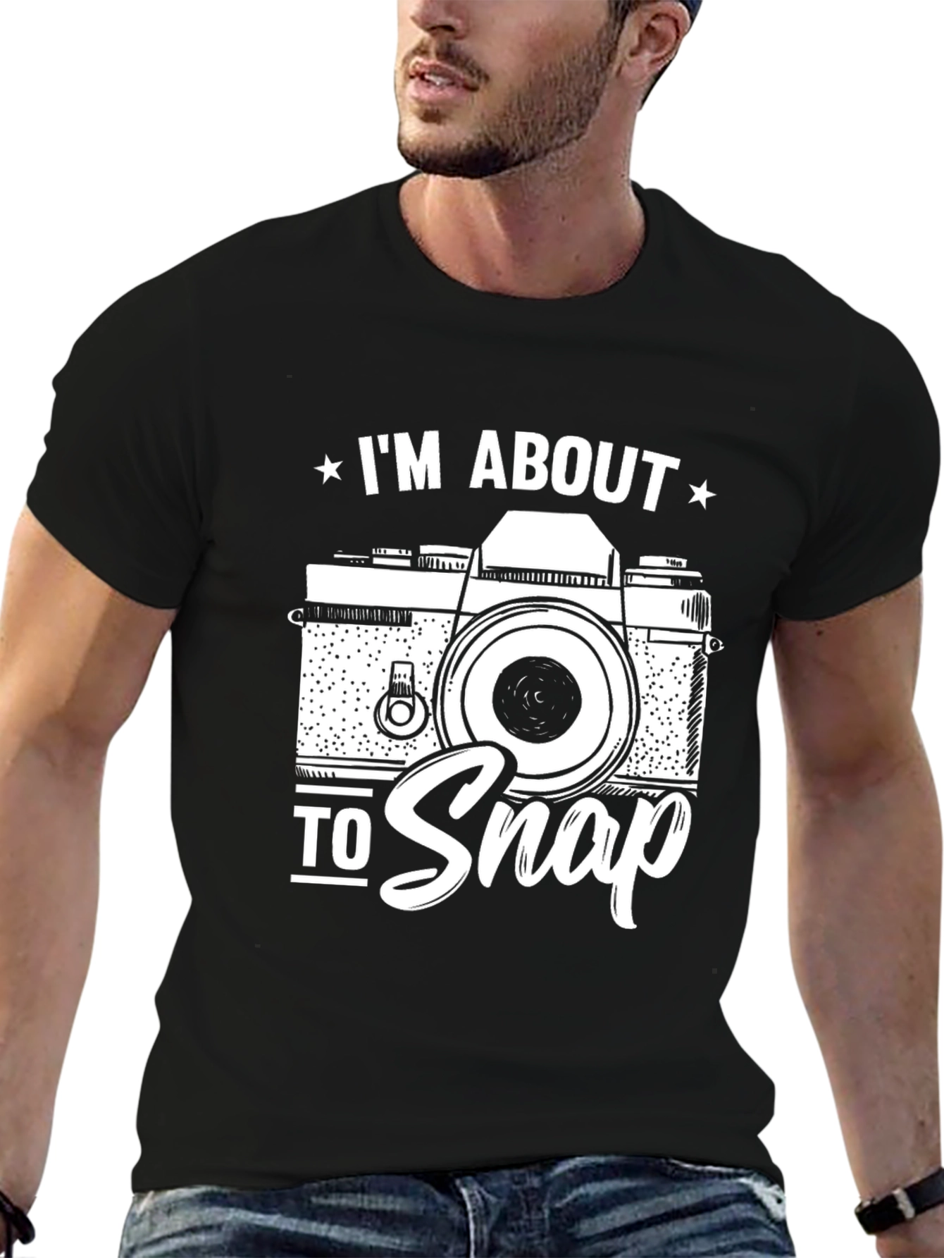 Im About to Snap Camera Graphic T-Shirt