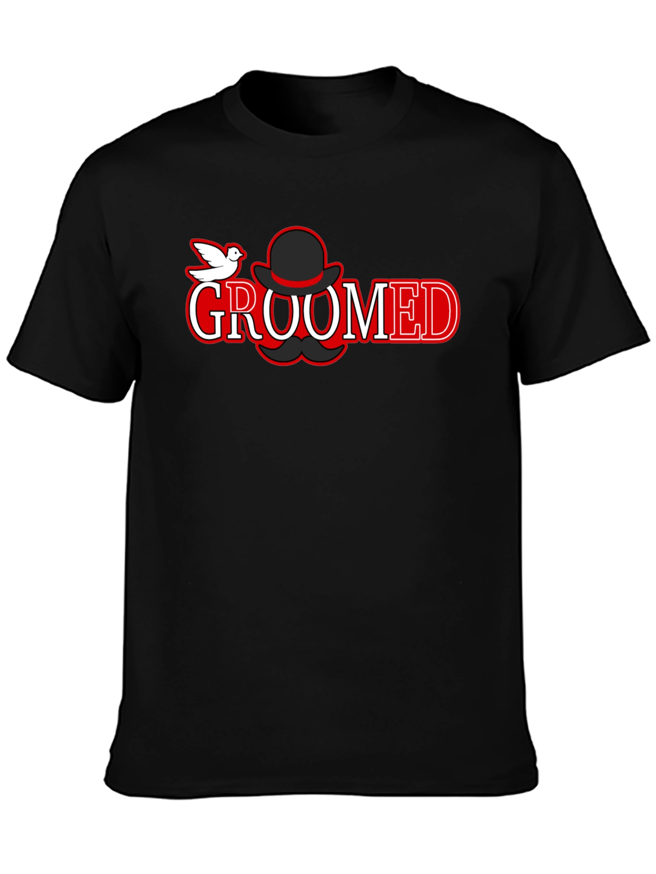 Groomed Graphic Tee - Stylish Cotton T-Shirt
