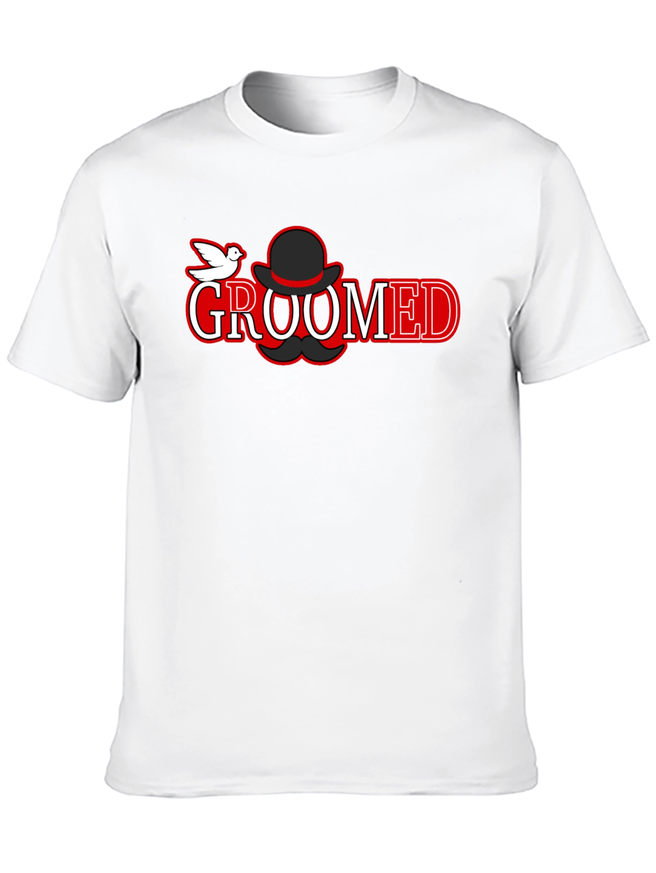 Groomed Graphic Tee - Stylish Cotton T-Shirt