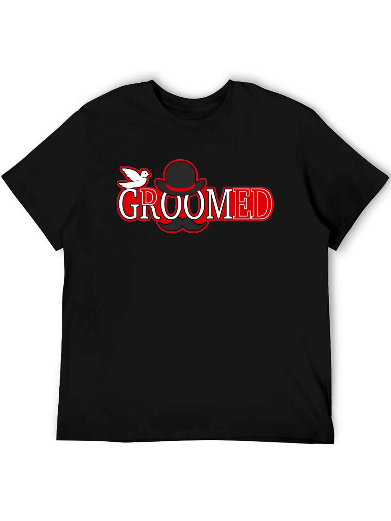 Groomed Graphic Tee - Stylish Cotton T-Shirt