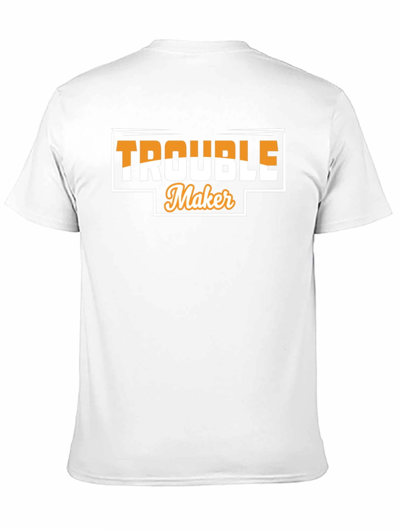 Trouble Maker Graphic Tee - Black Crew Neck T-Shirt