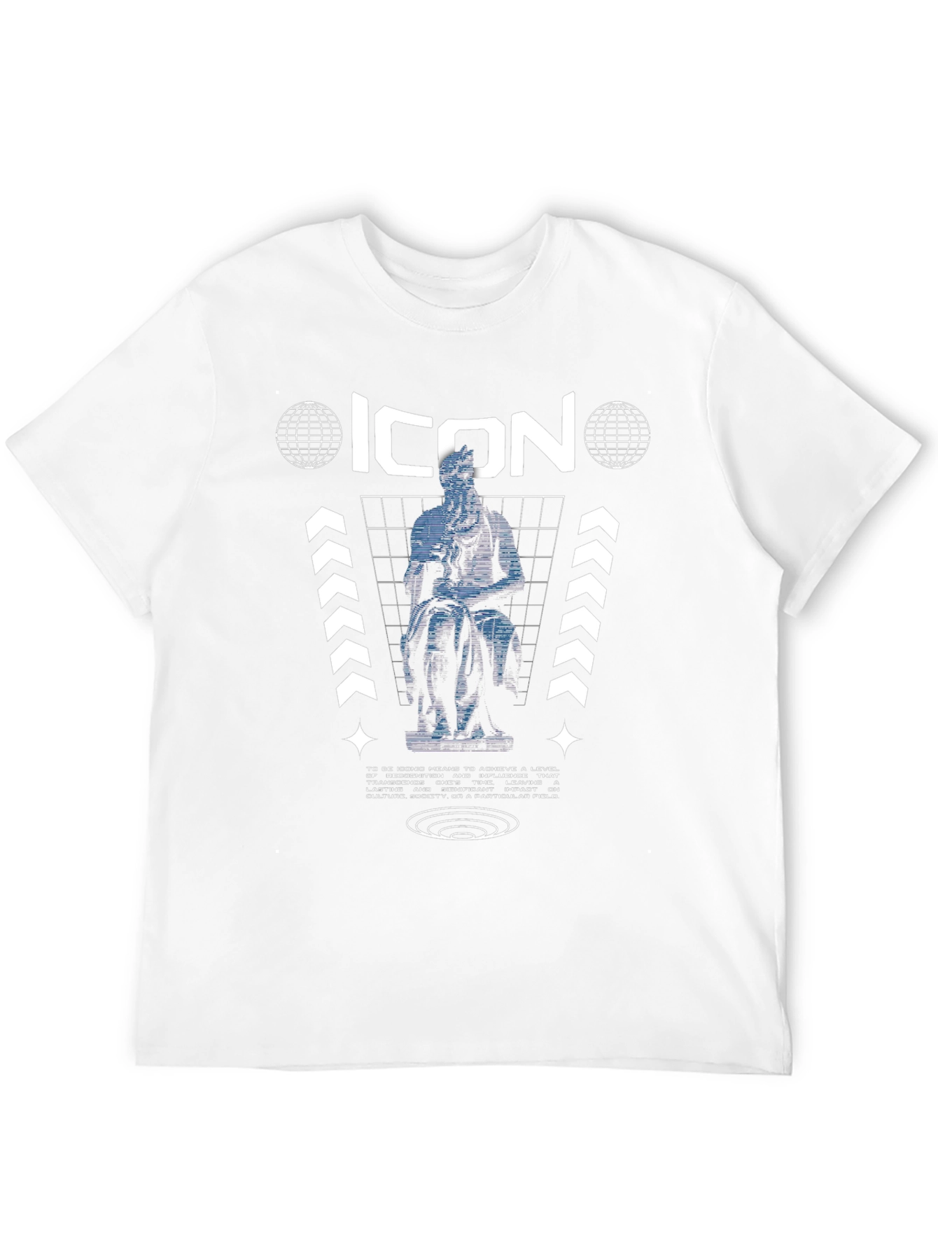 Iconic Moses Statue Graphic Print Tee