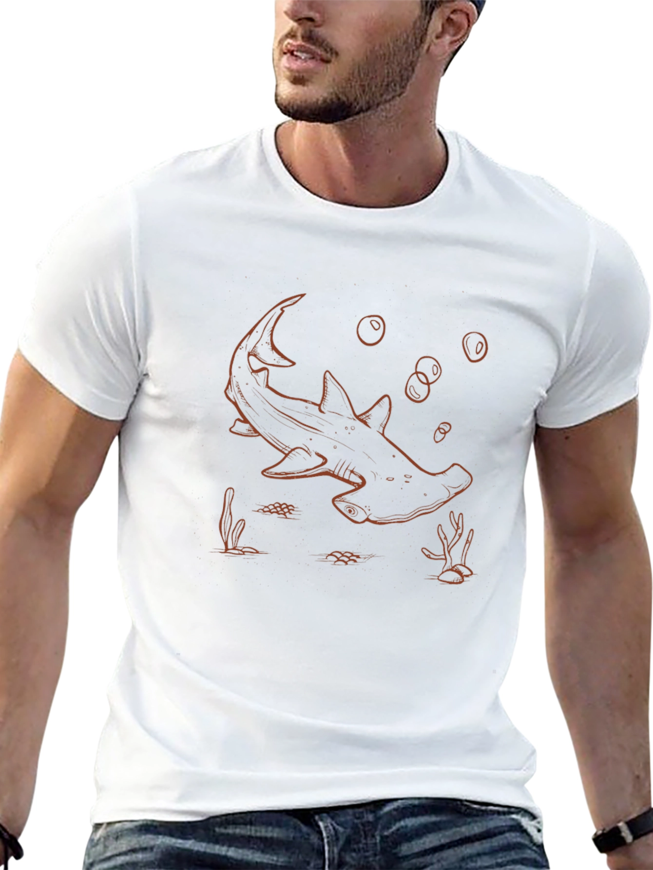 Hammerhead Shark Graphic T-Shirt - Unique Design