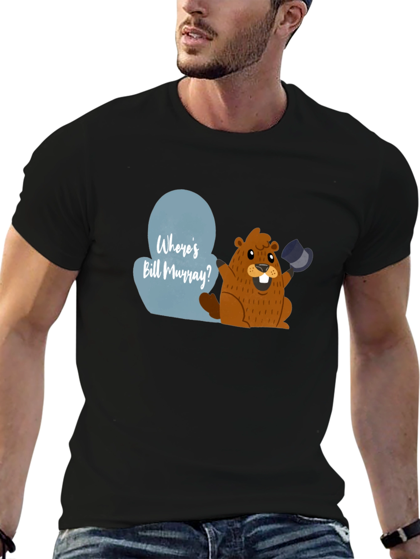 Wheres Bill Murray? Groundhog Day Graphic Tee