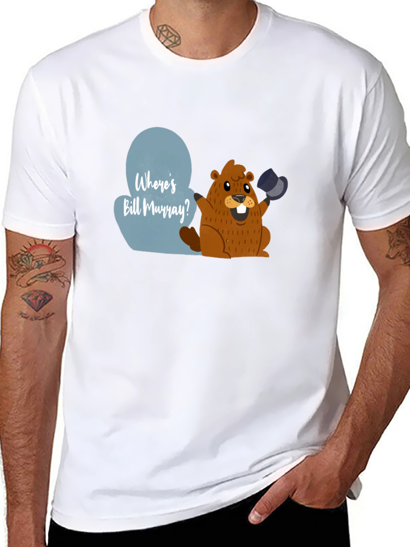 Wheres Bill Murray? Groundhog Day Graphic Tee