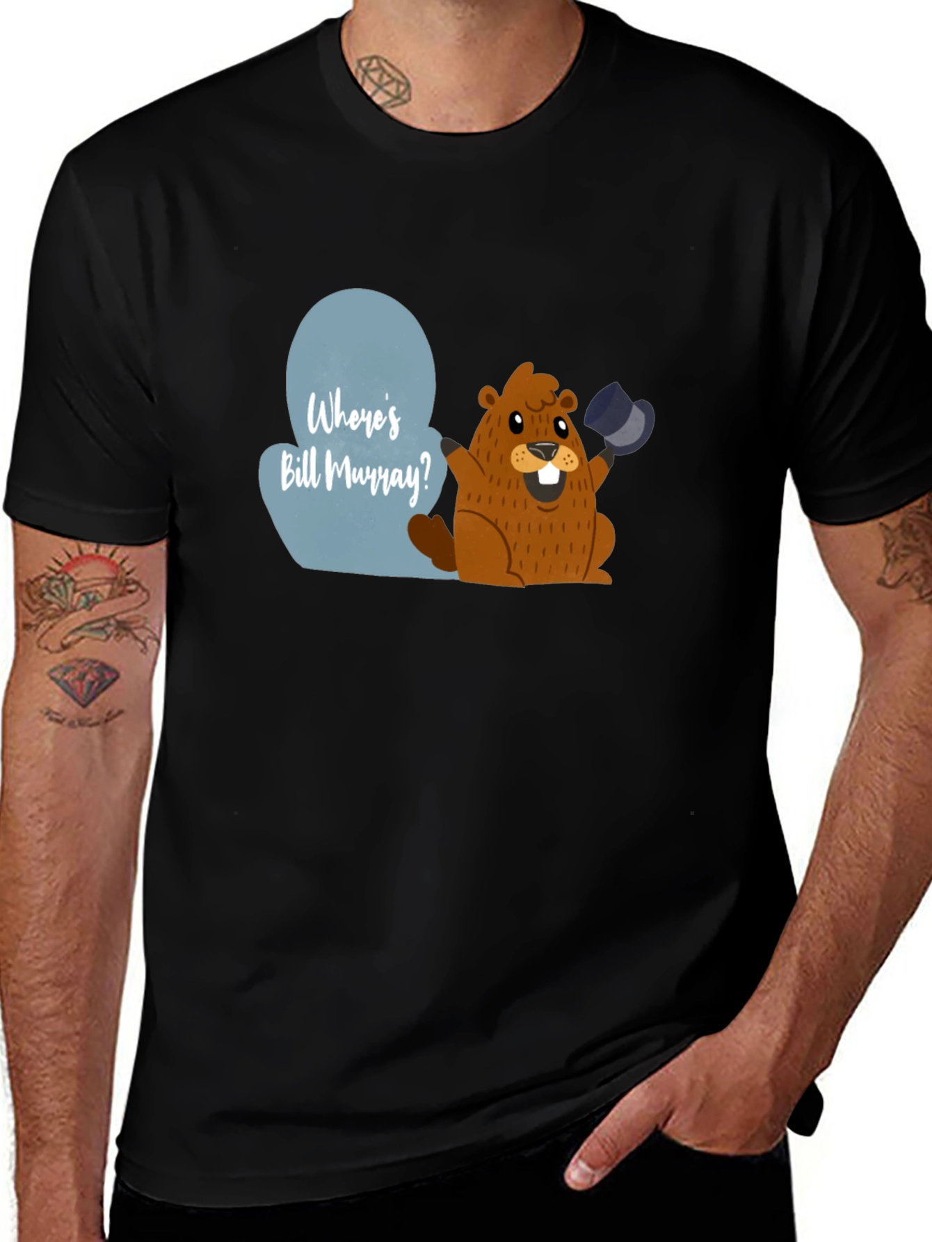 Wheres Bill Murray? Groundhog Day Graphic Tee