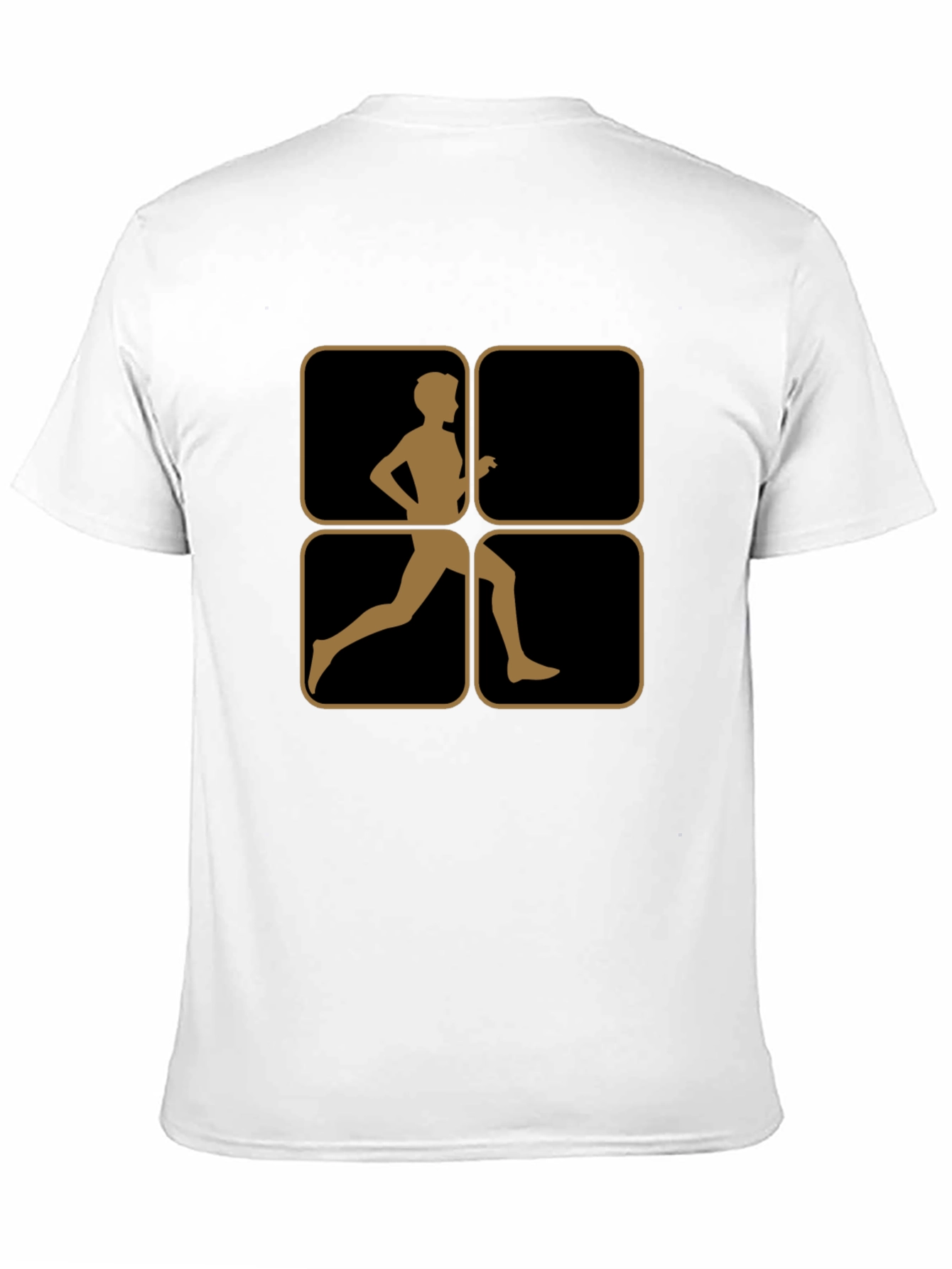Retro Runner Graphic Tee - Black Cotton Comfort