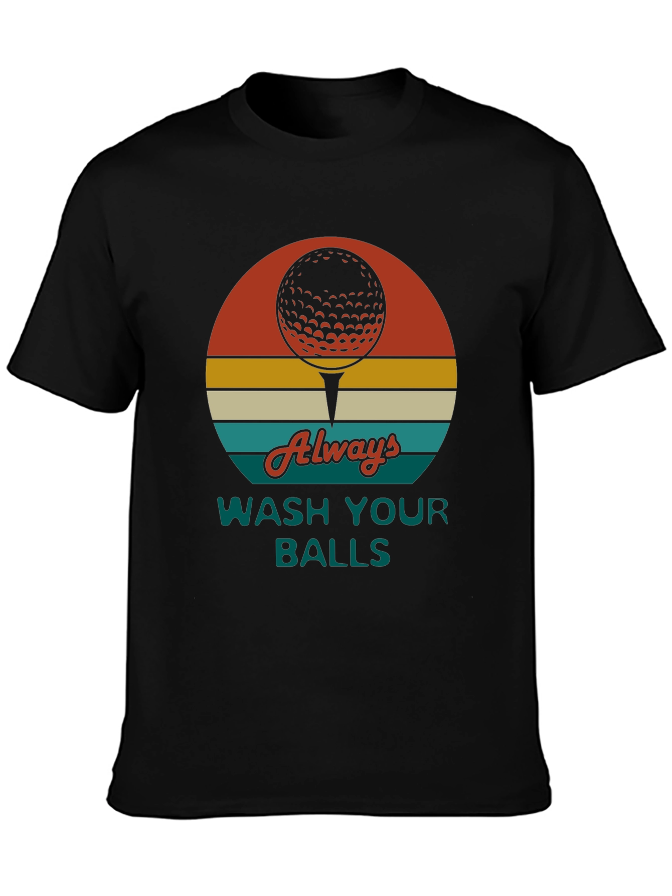 Golf Ball Tee Graphic Novelty T-Shirt