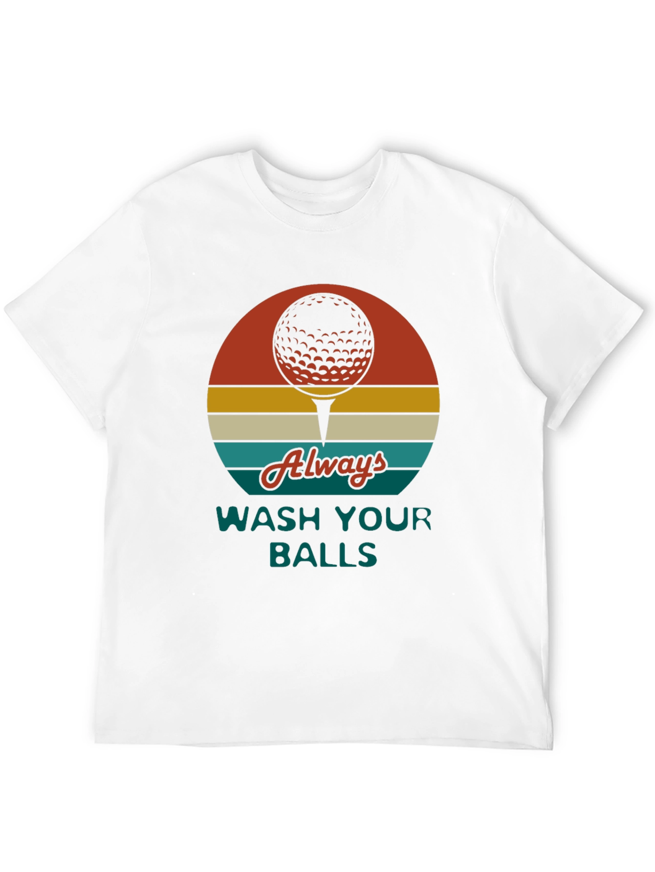 Golf Ball Tee Graphic Novelty T-Shirt