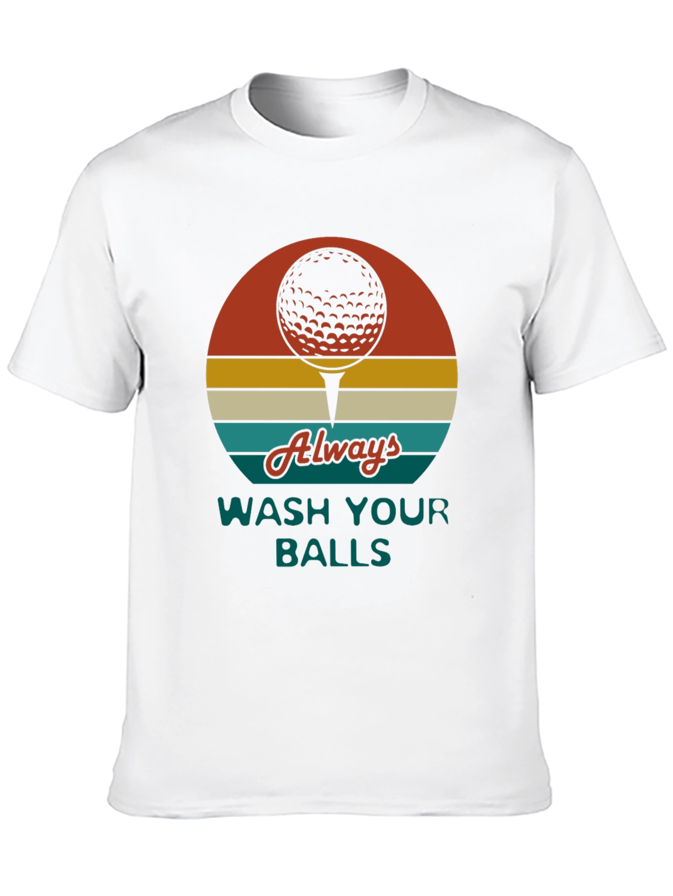 Golf Ball Tee Graphic Novelty T-Shirt
